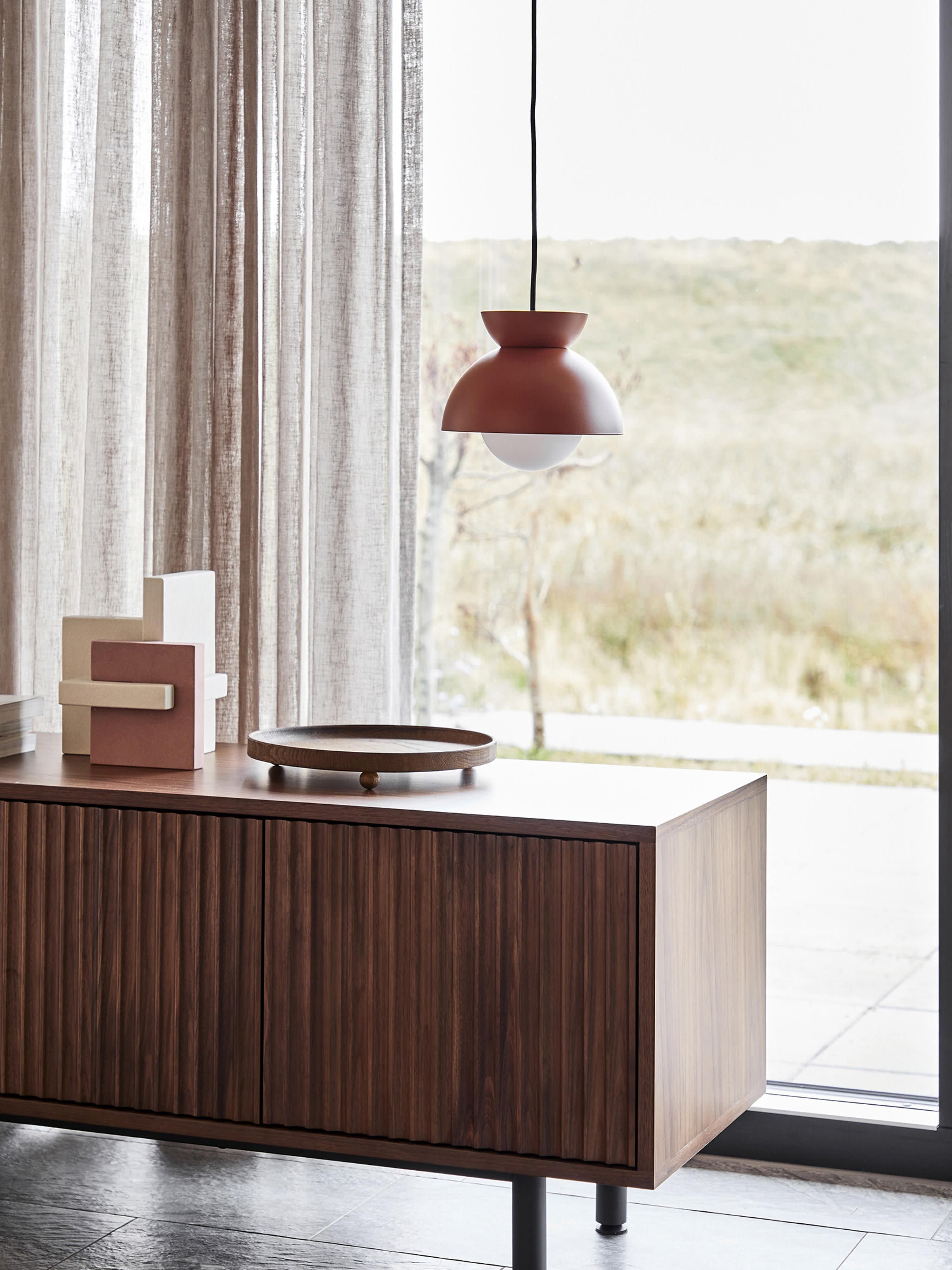 Petite suspension design Grettir - Lie de vin, mat
