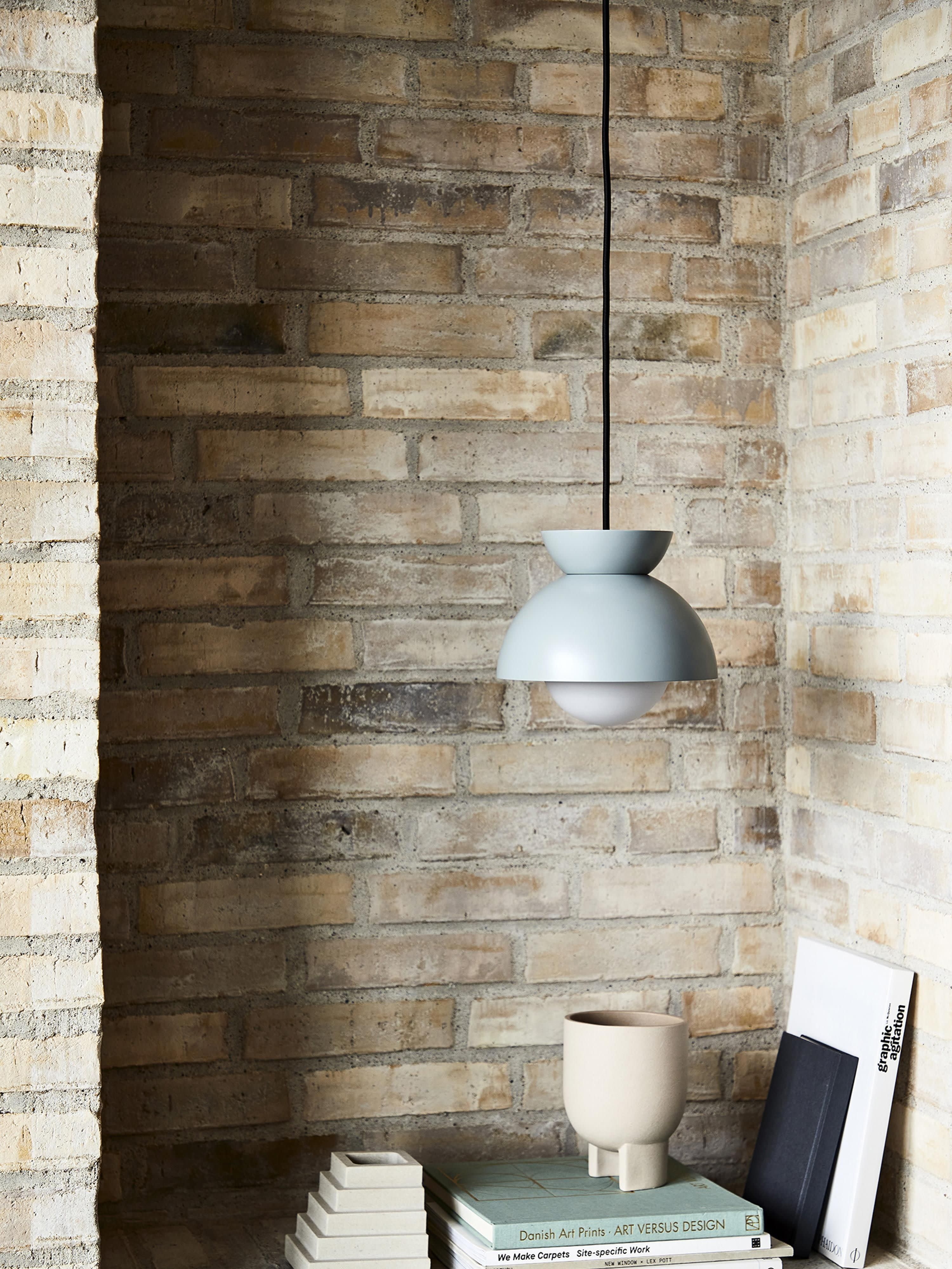 Petite suspension design Grettir - Bleu ciel, mat