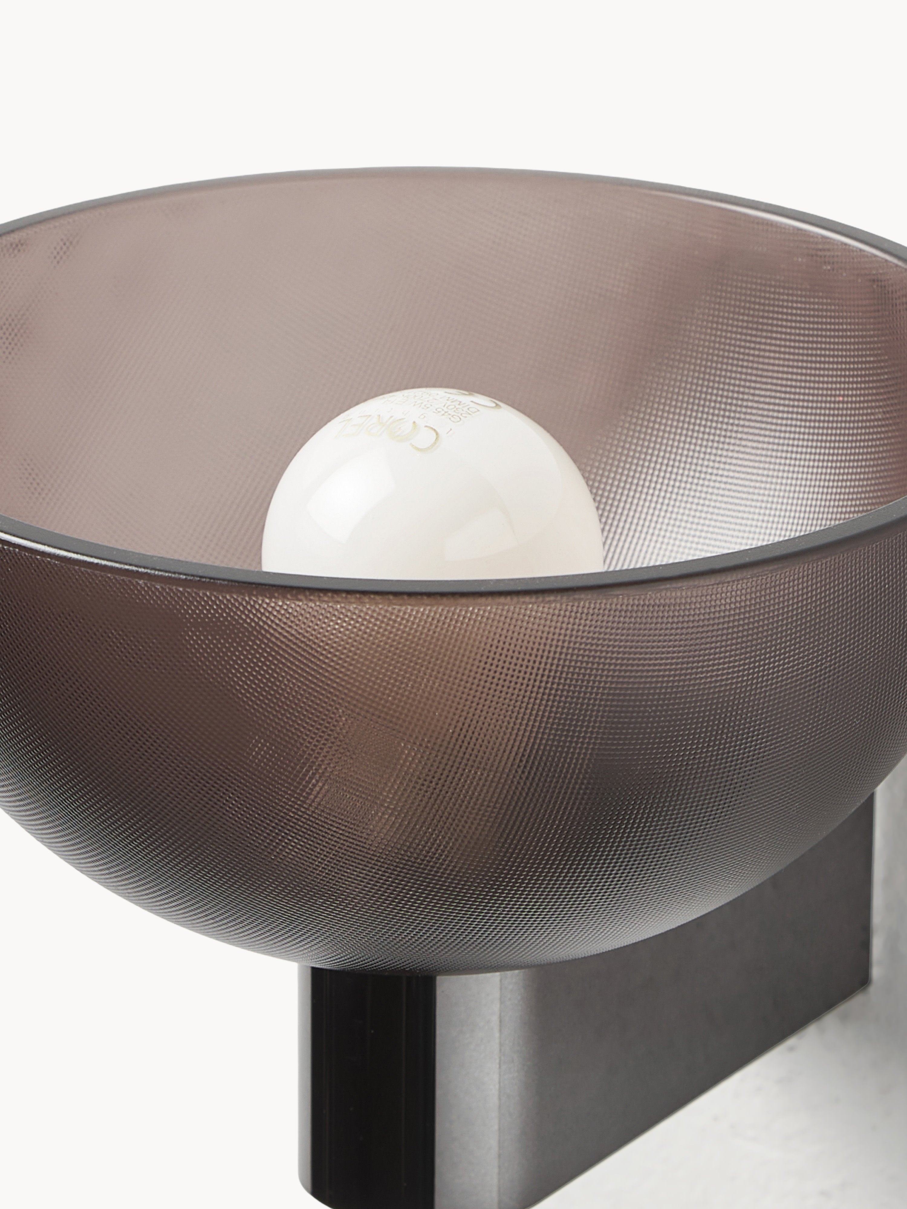Applique murale LED Elof, intensité ajustable - Brun, argenté