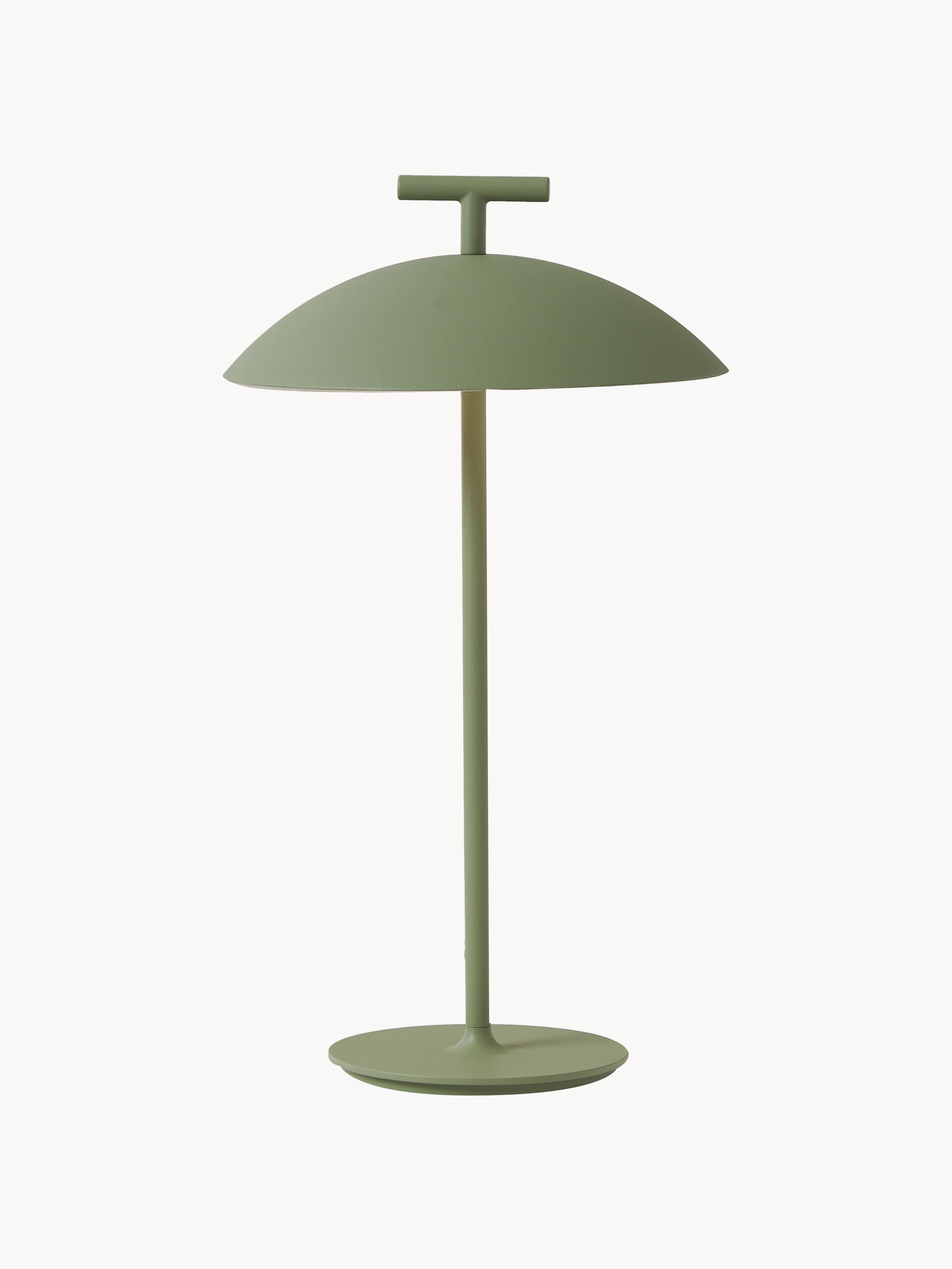 Lampe à poser LED mobile intérieure/extérieure Mini Osmund, intensité ajustable - Vert sauge