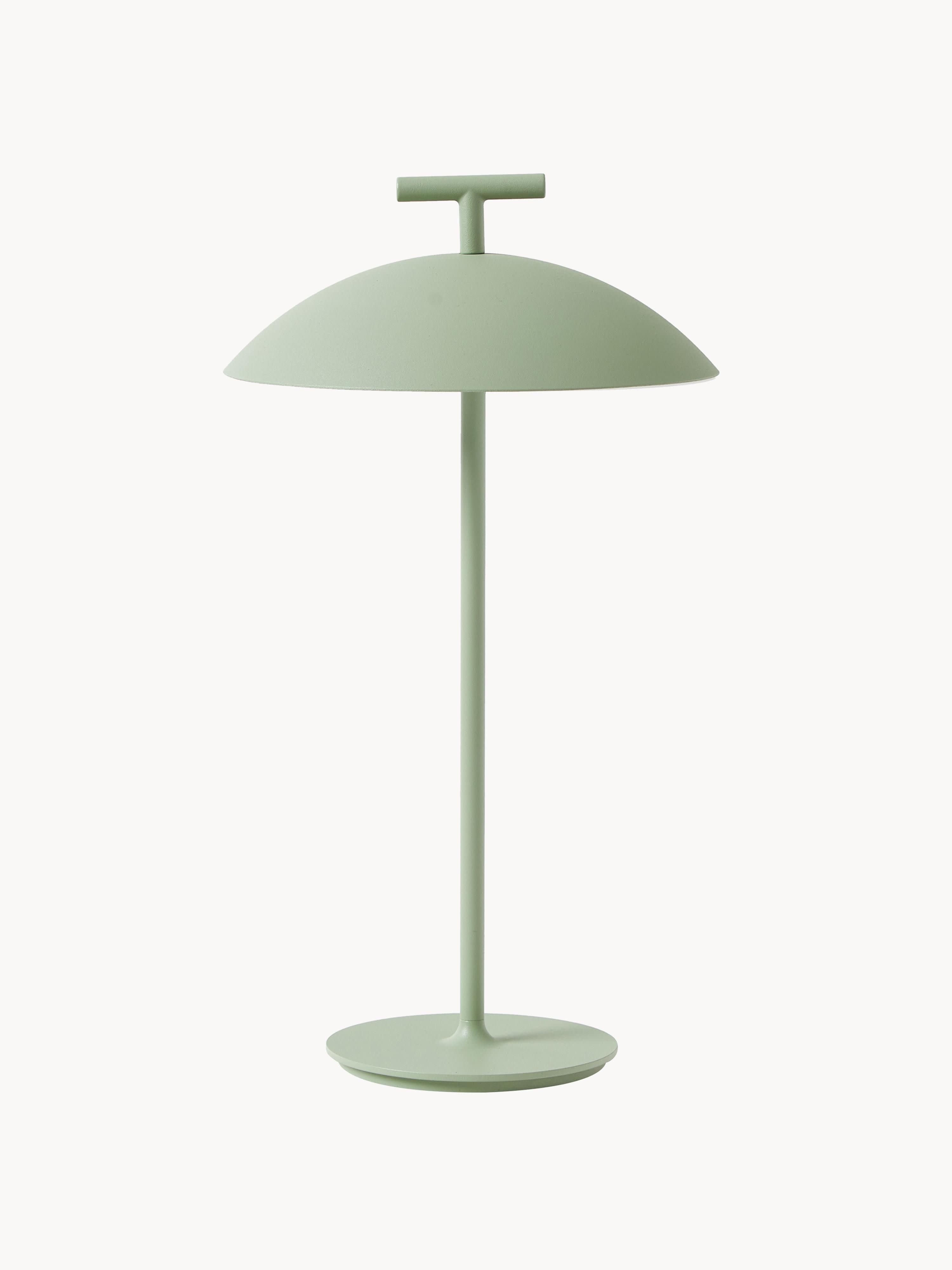 Lampe à poser LED mobile intérieure/extérieure Mini Osmund, intensité ajustable - Vert sauge