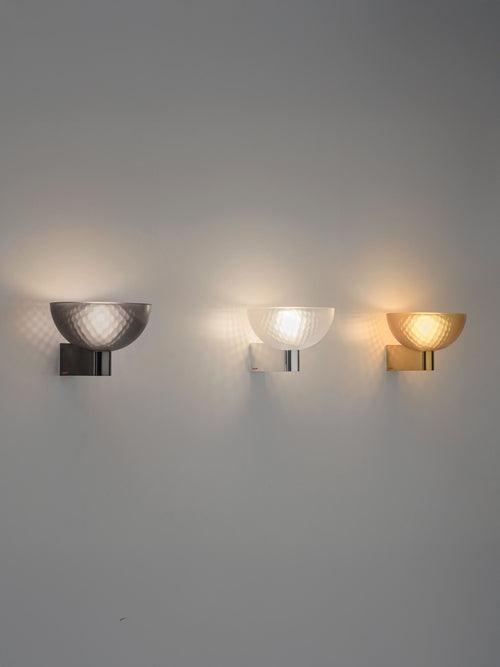 Applique murale LED Elof, intensité ajustable - Transparent, argenté