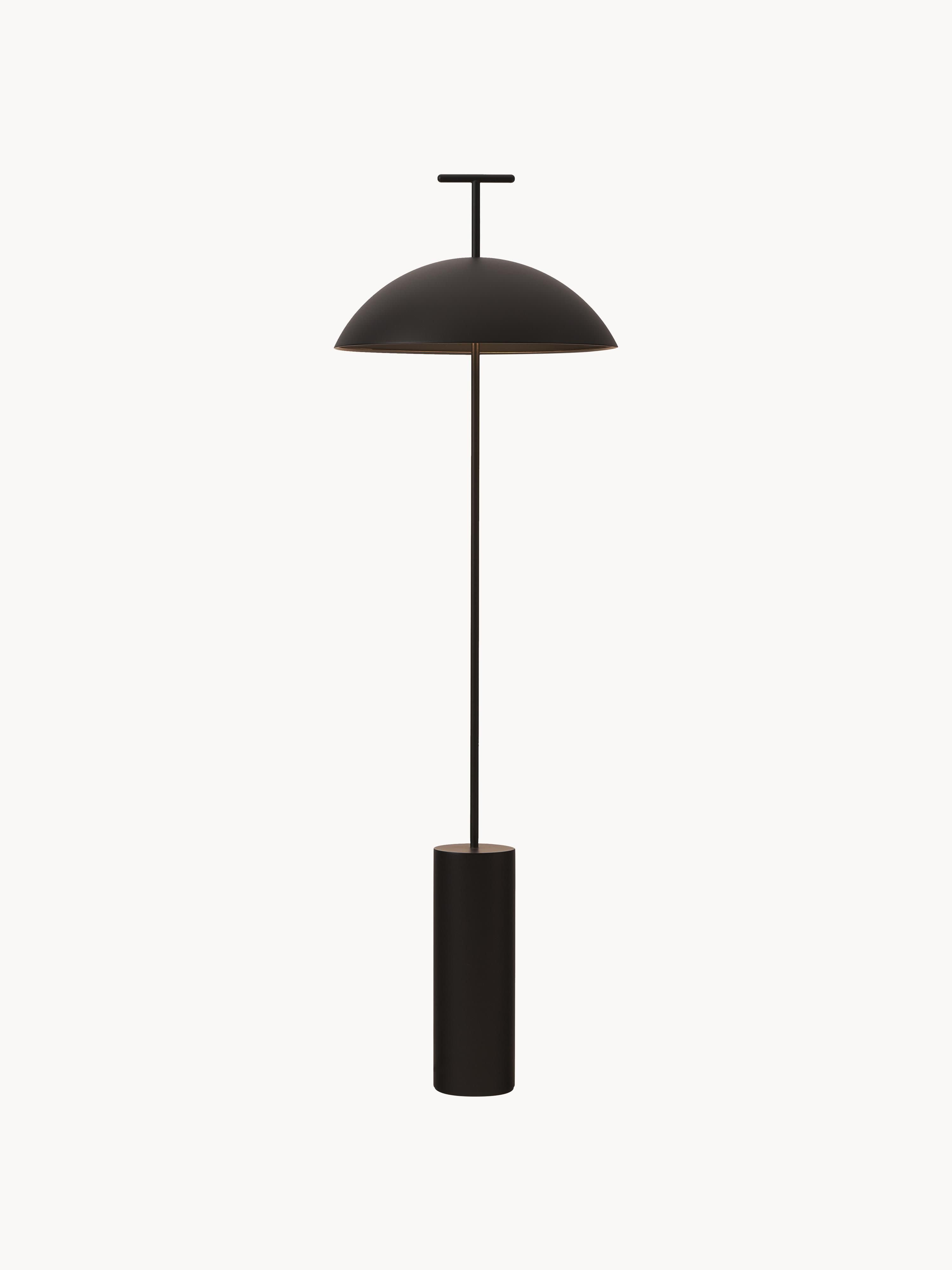 Petit lampadaire LED Osmund, intensité ajustable - Noir