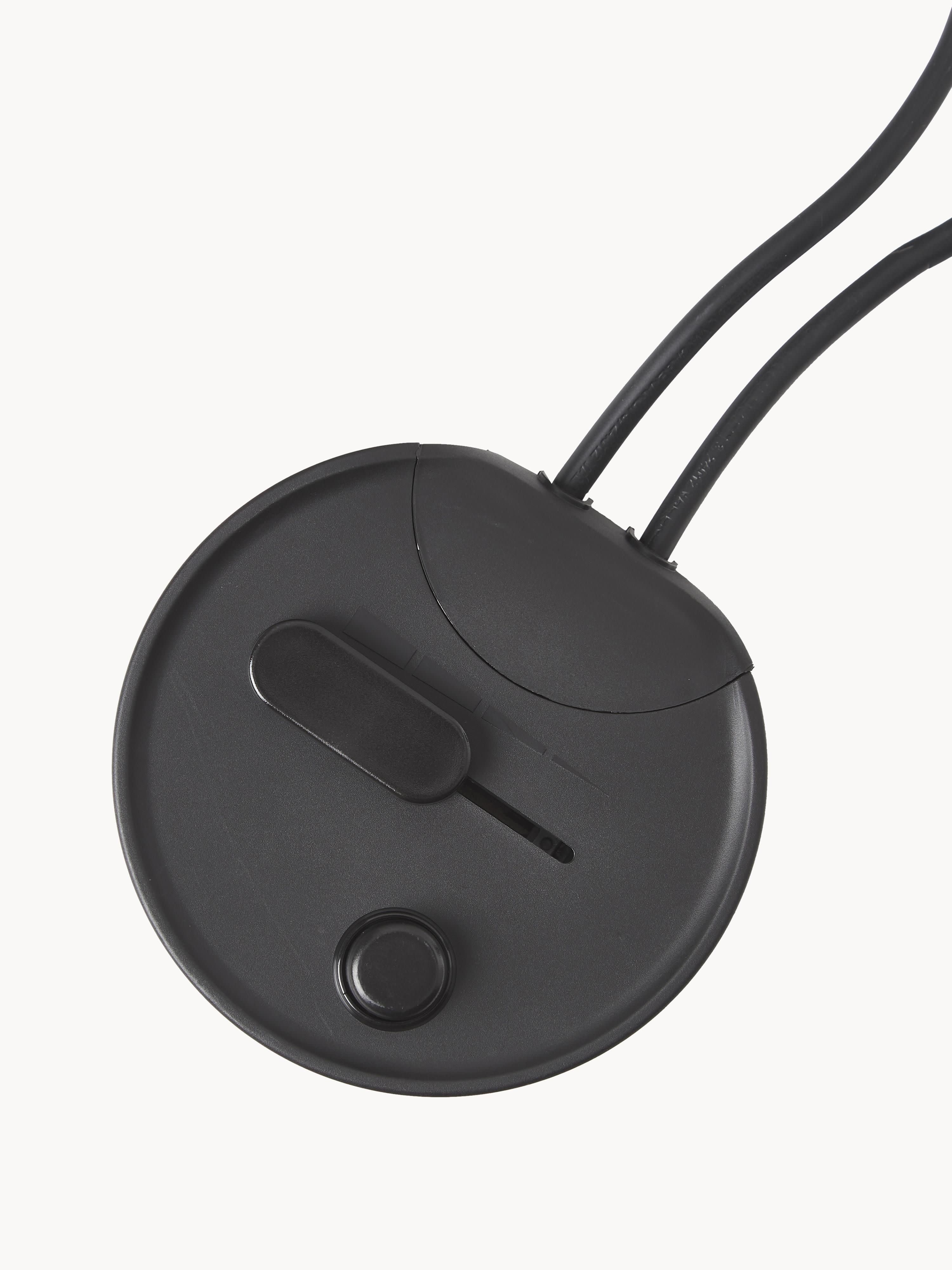Petit lampadaire LED Osmund, intensité ajustable - Noir
