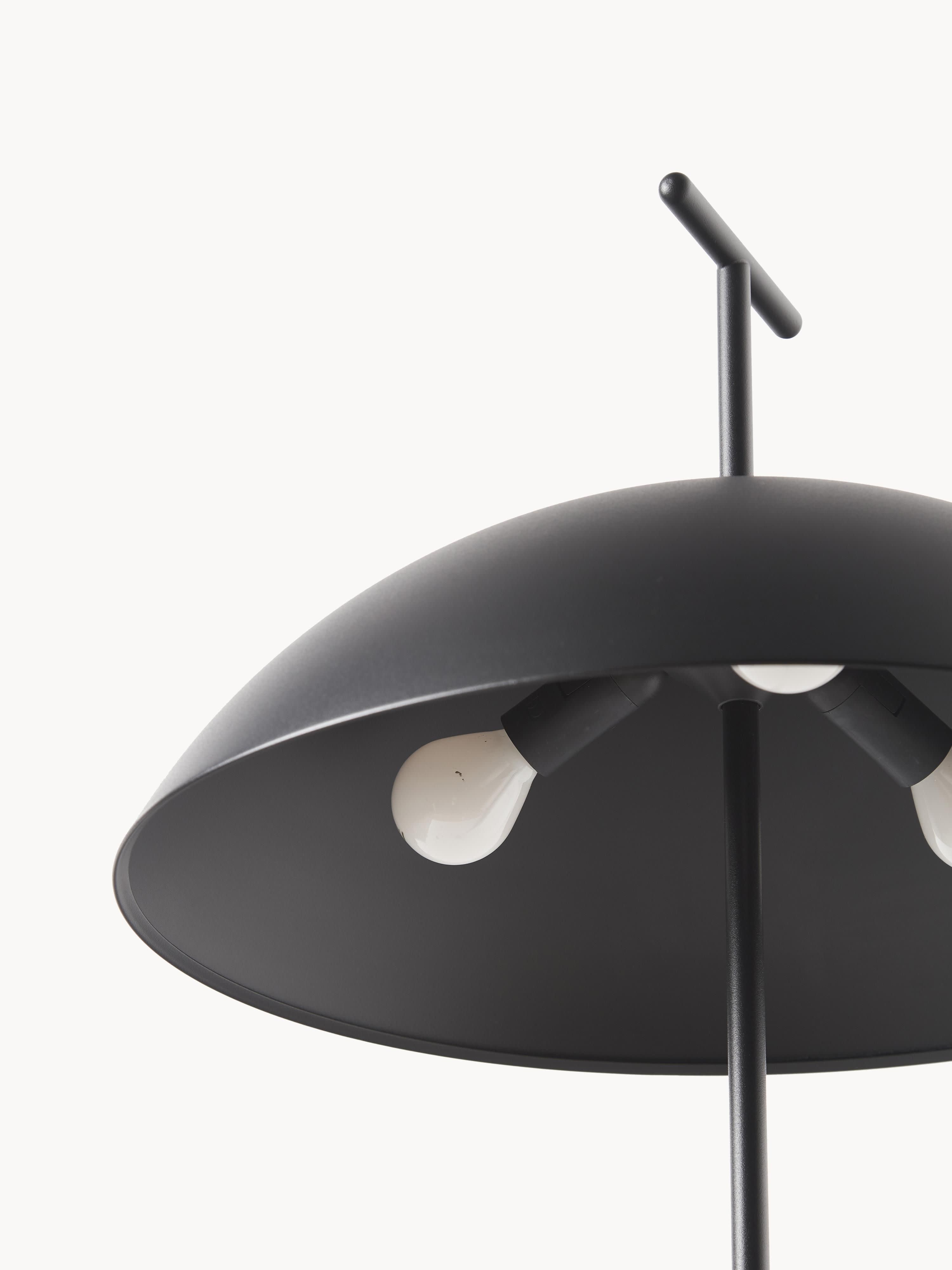 Petit lampadaire LED Osmund, intensité ajustable - Noir
