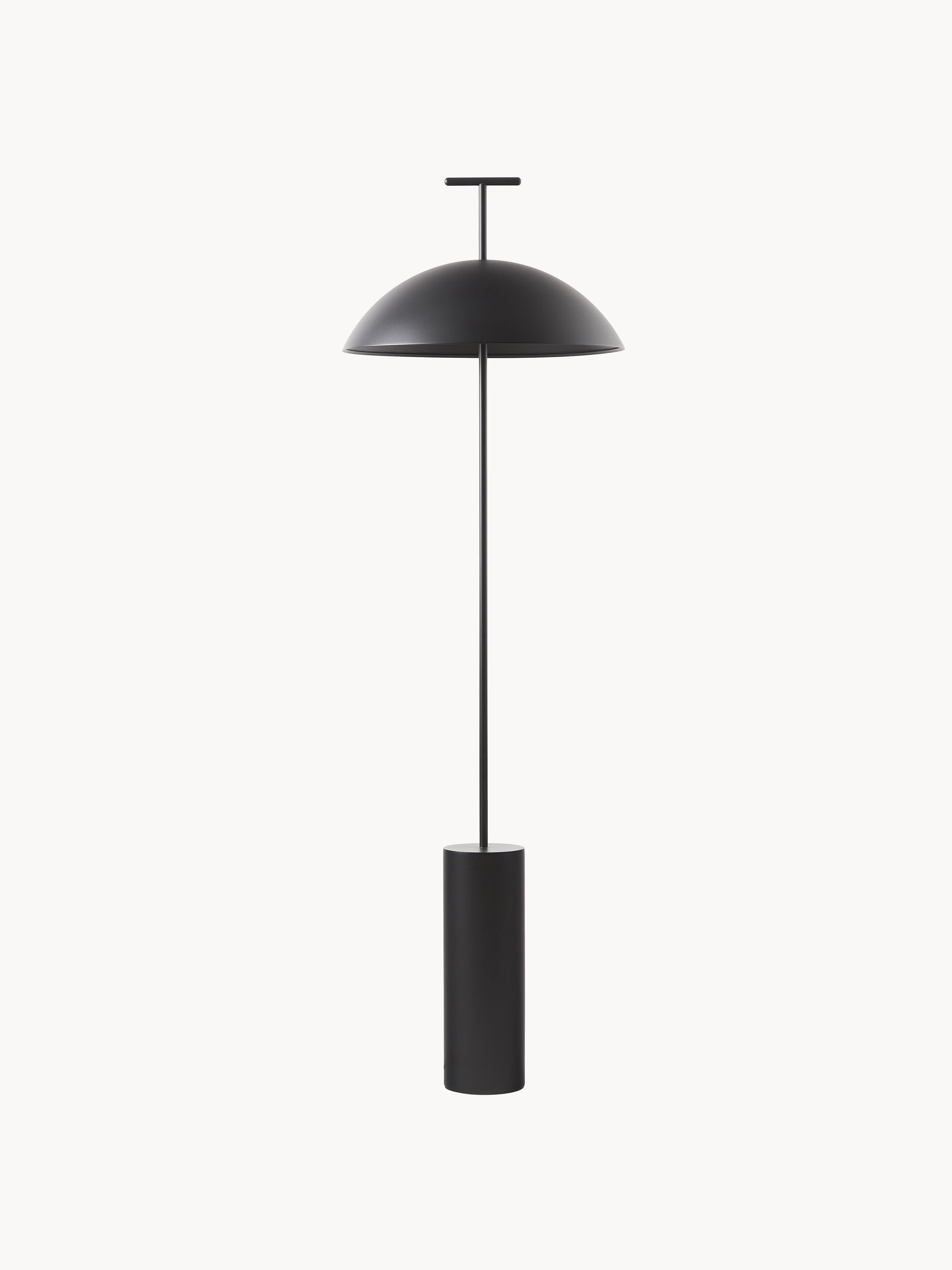 Petit lampadaire LED Osmund, intensité ajustable - Noir