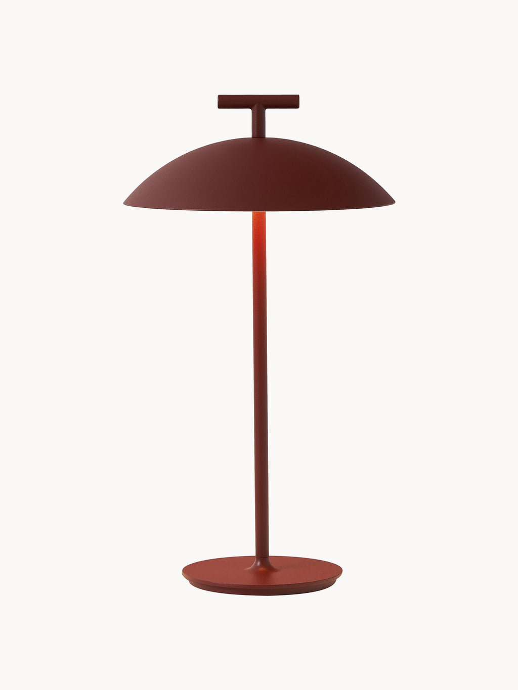 Lampe à poser LED mobile intérieure/extérieure Mini Osmund, intensité ajustable - Rouge rouille
