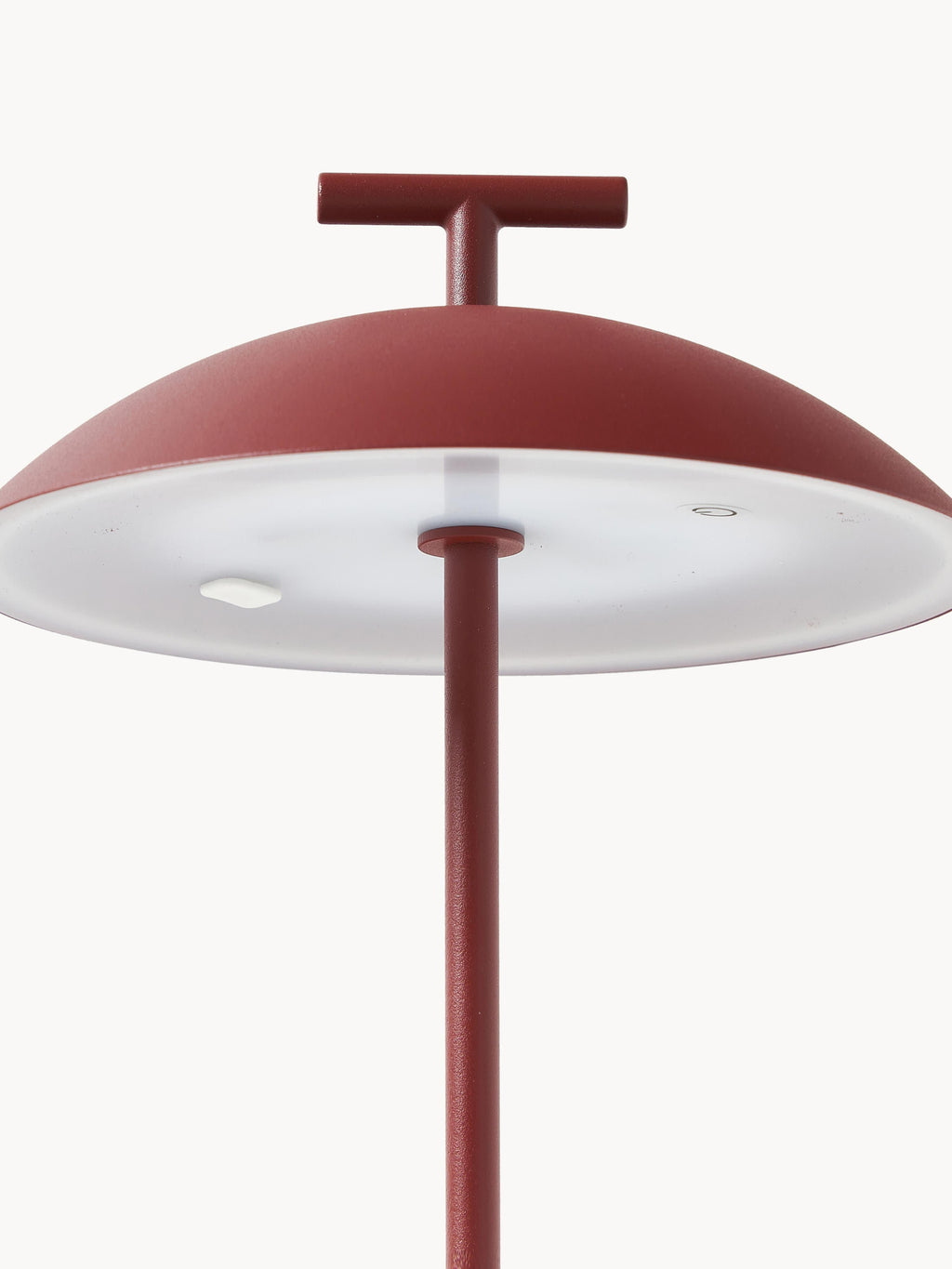 Lampe à poser LED mobile intérieure/extérieure Mini Osmund, intensité ajustable - Rouge rouille