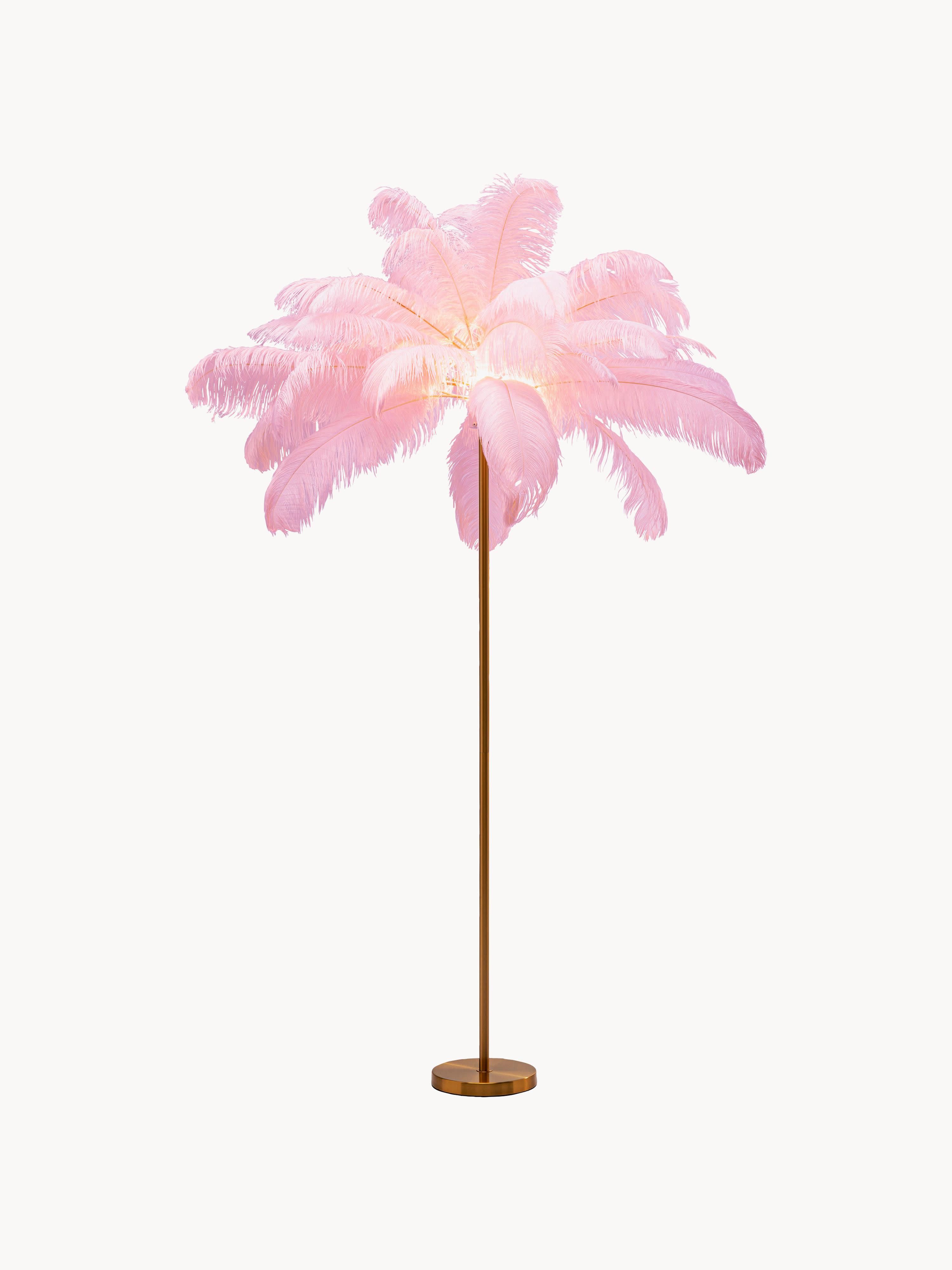 Lampadaire Jouni - Doré, rose