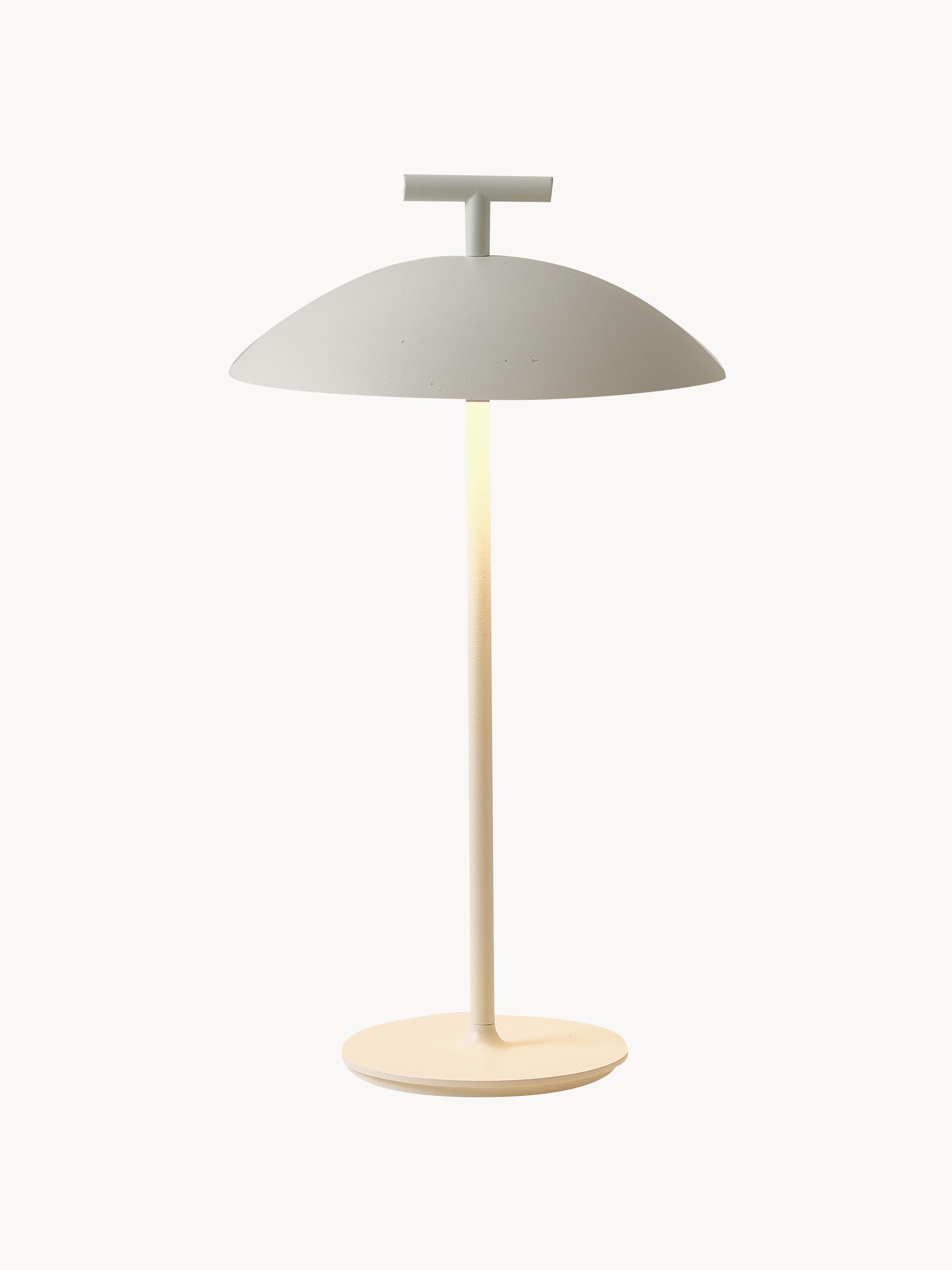 Lampe à poser LED mobile intérieure/extérieure Mini Osmund, intensité ajustable - Blanc