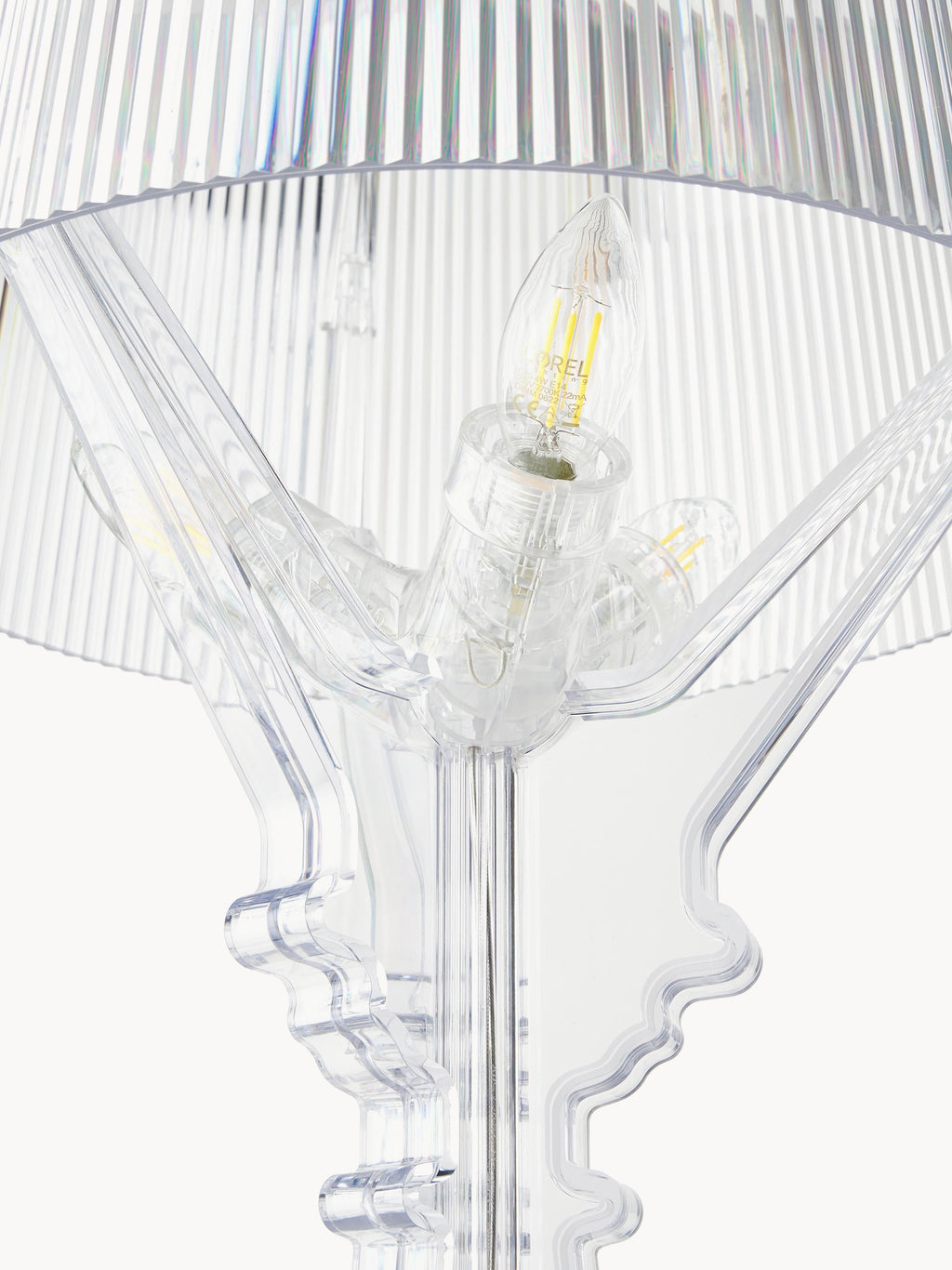 Grande lampe à poser LED Torbjorn, intensité ajustable - Transparent