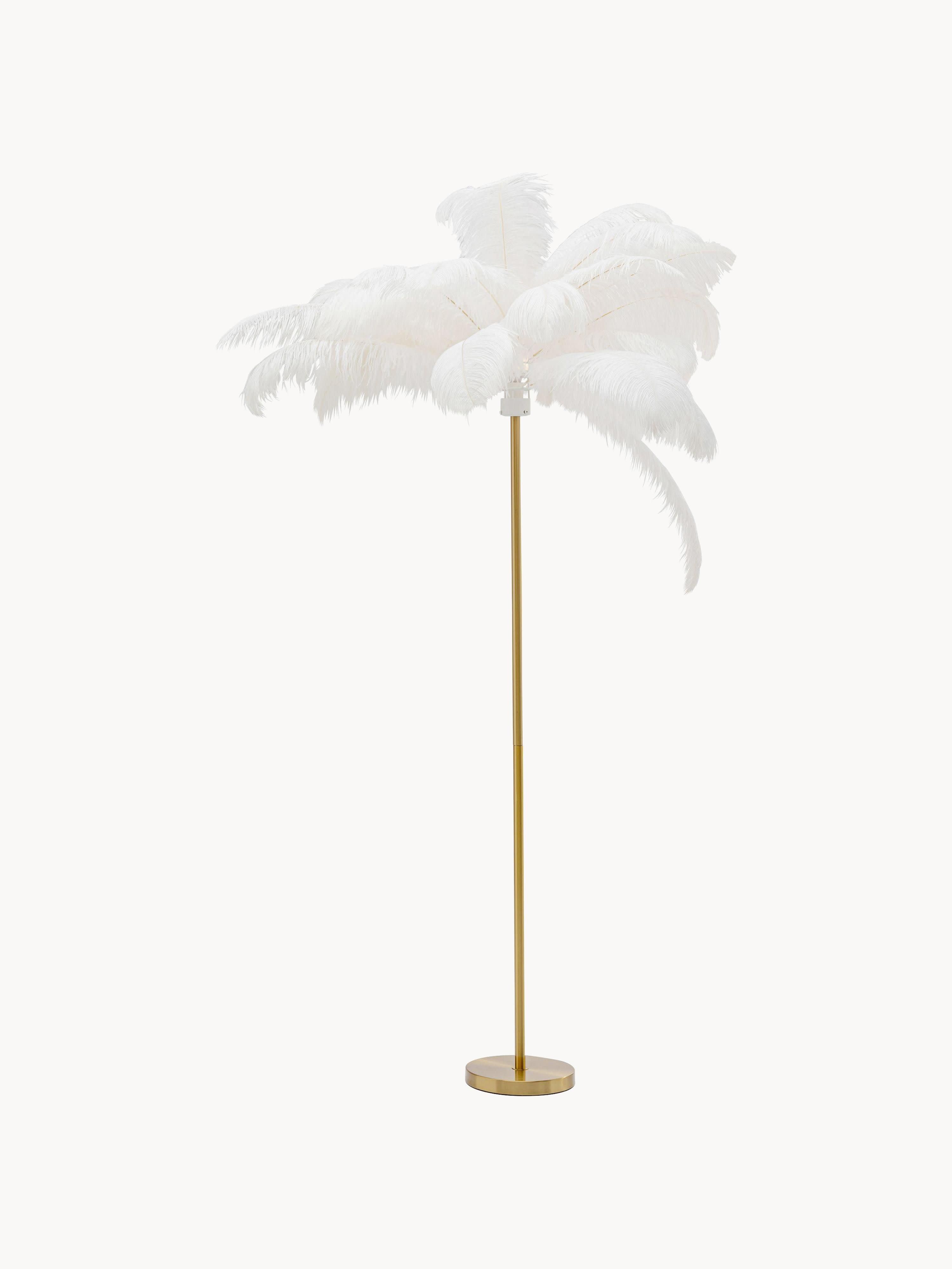 Lampadaire Jouni - Doré, blanc