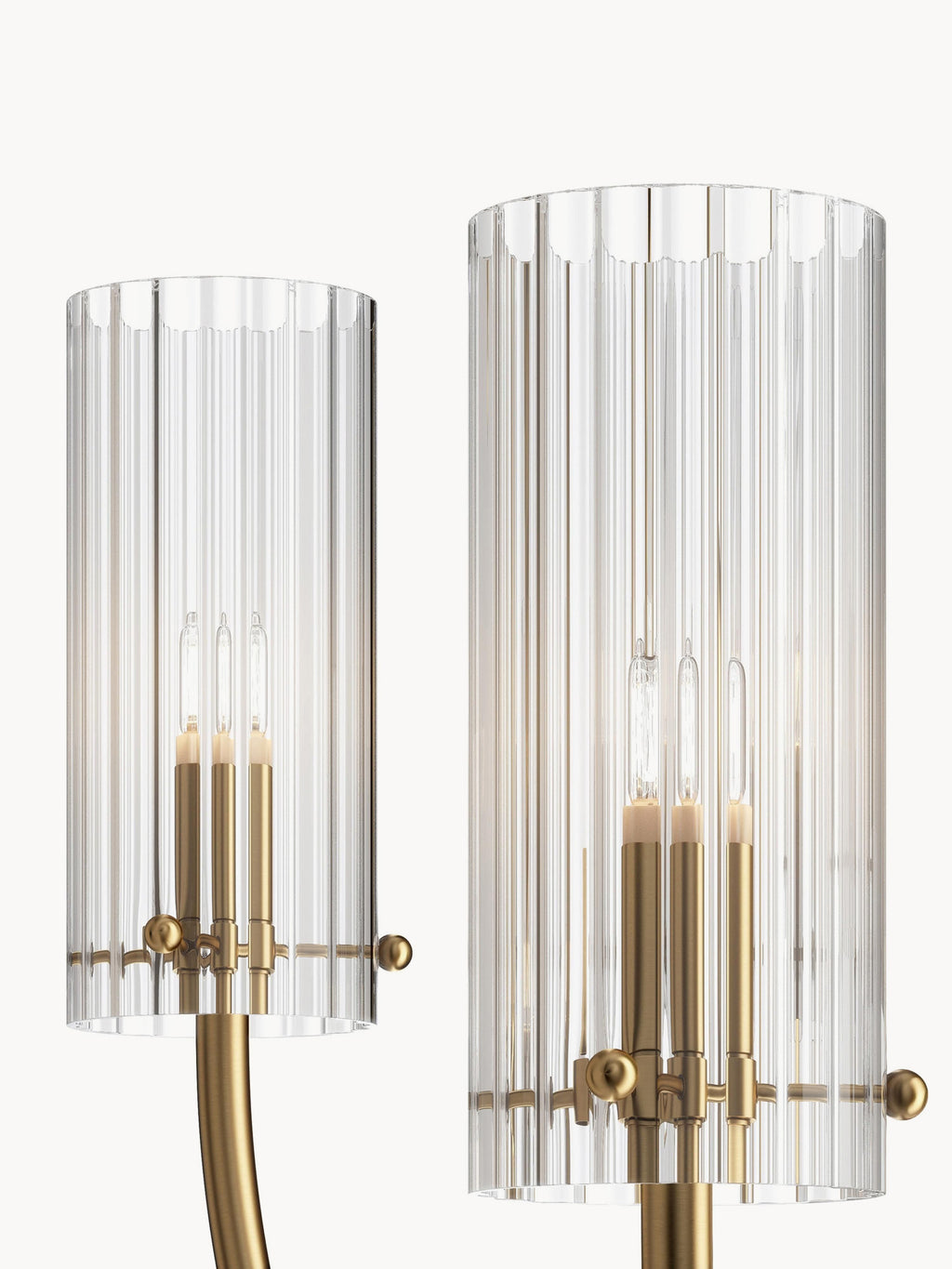 Lustre Kaino - Doré, transparent