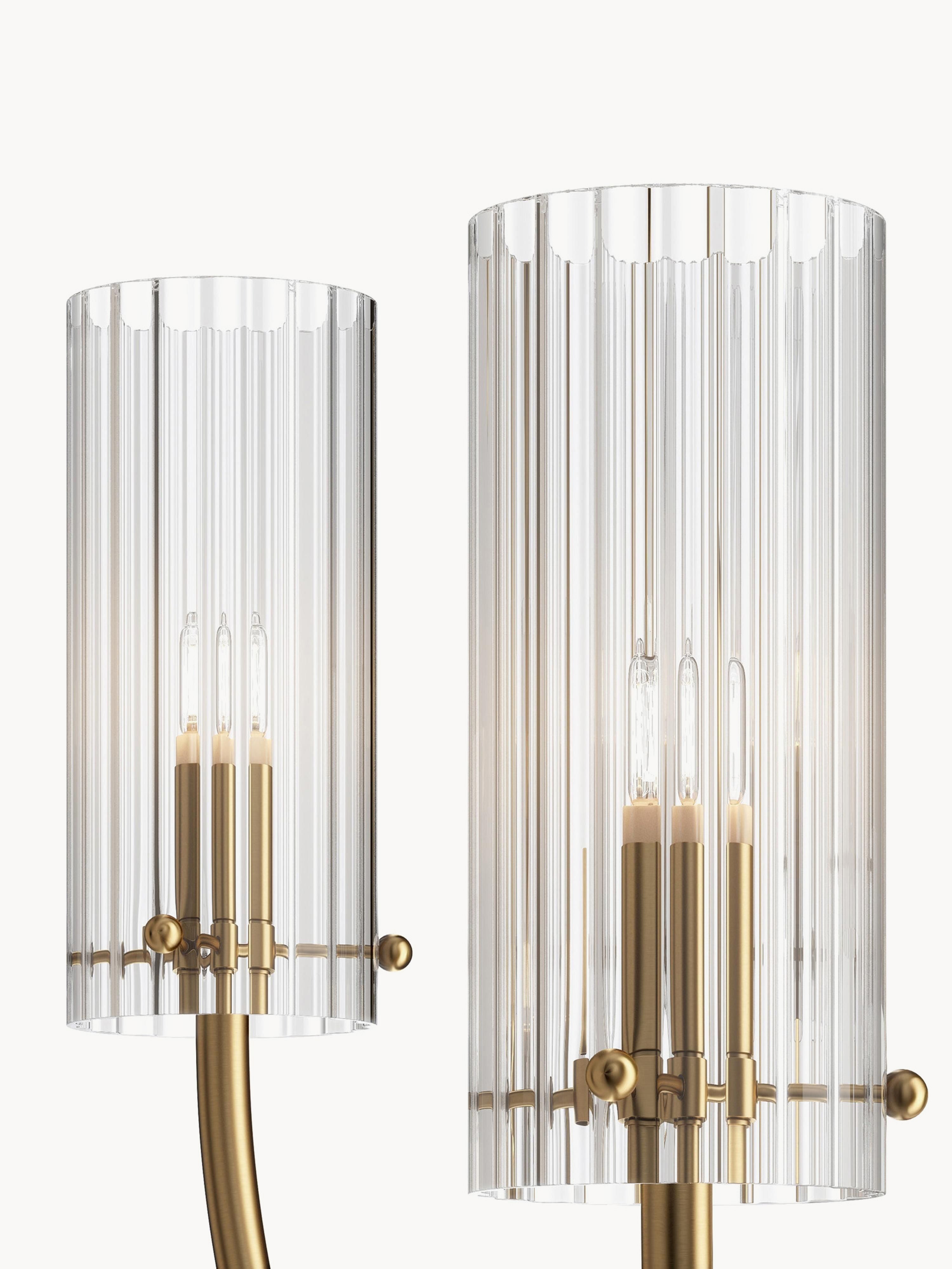 Lustre Kaino - Doré, transparent