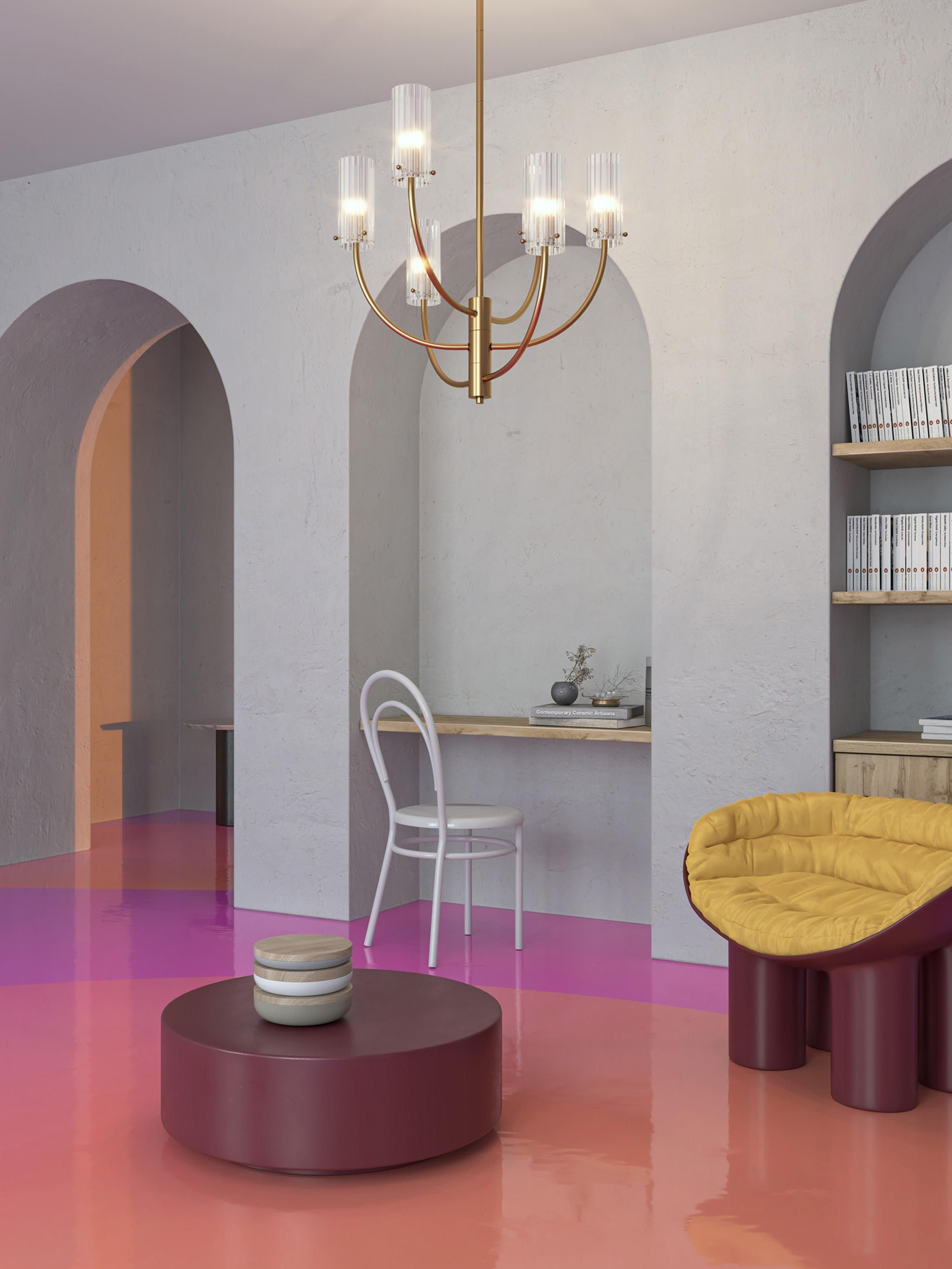 Lustre Kaino - Doré, transparent