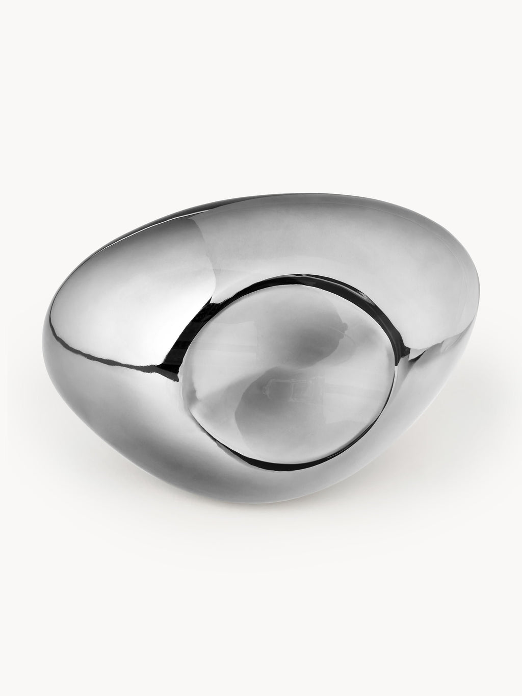 Applique murale soufflée bouche Agust - Argenté