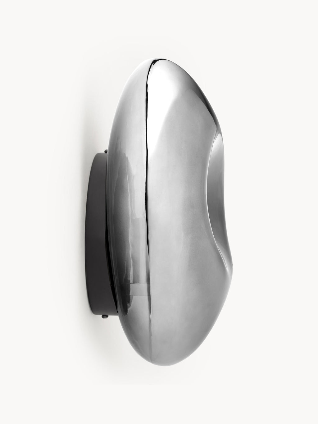 Applique murale soufflée bouche Agust - Argenté