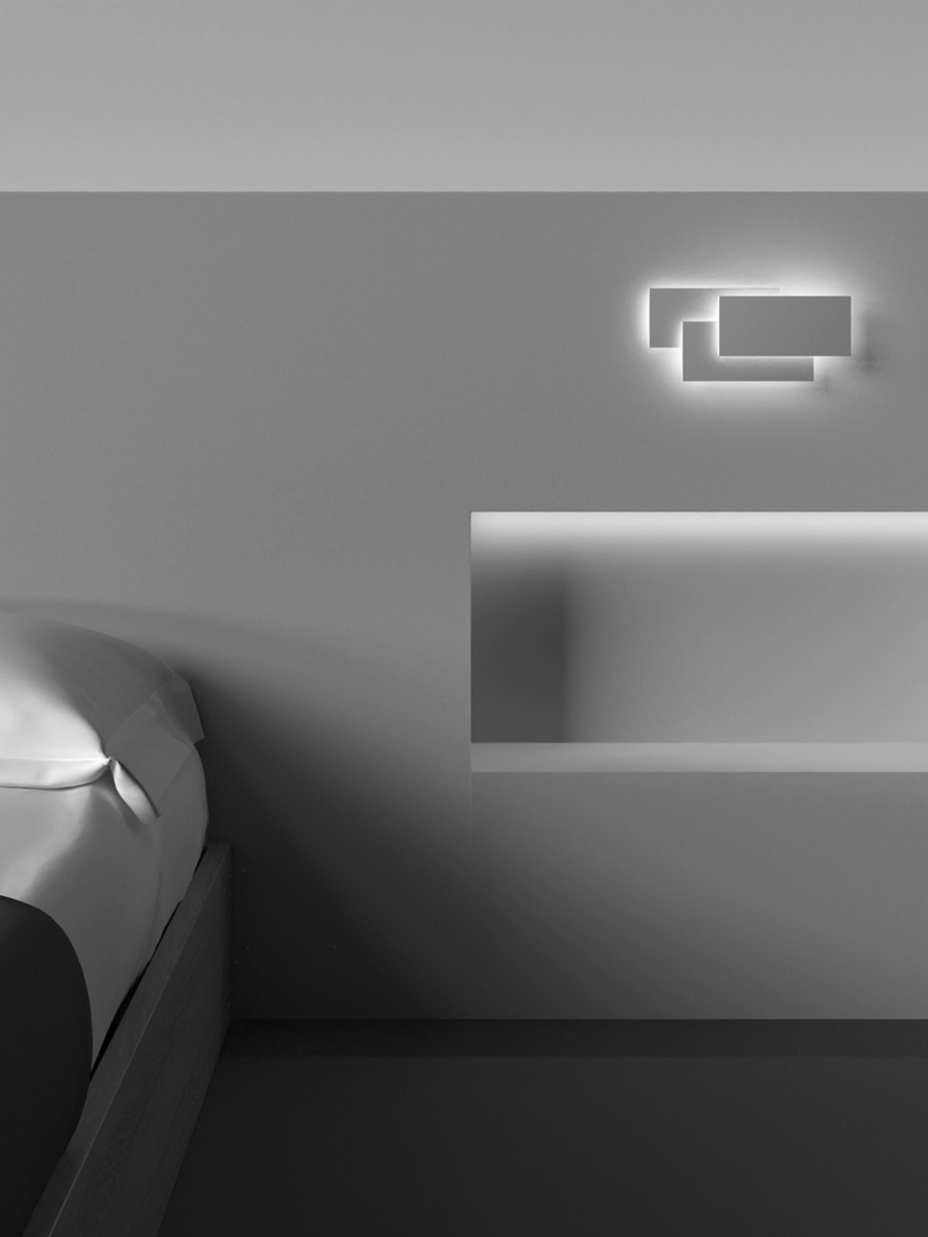Applique murale LED moderne Roan - Blanc cassé