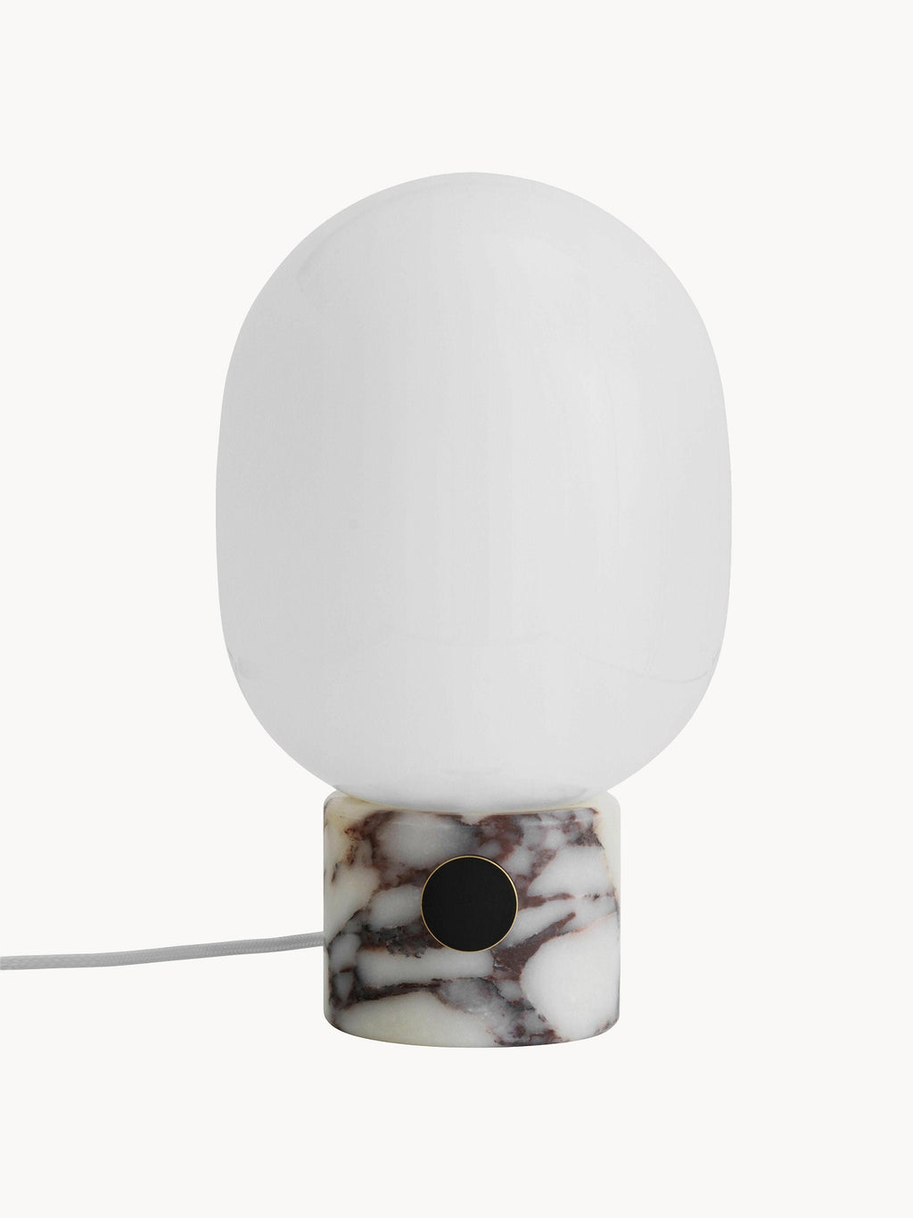 Lampe à poser avec port Hamish, intensité ajustable - Gris, marbré