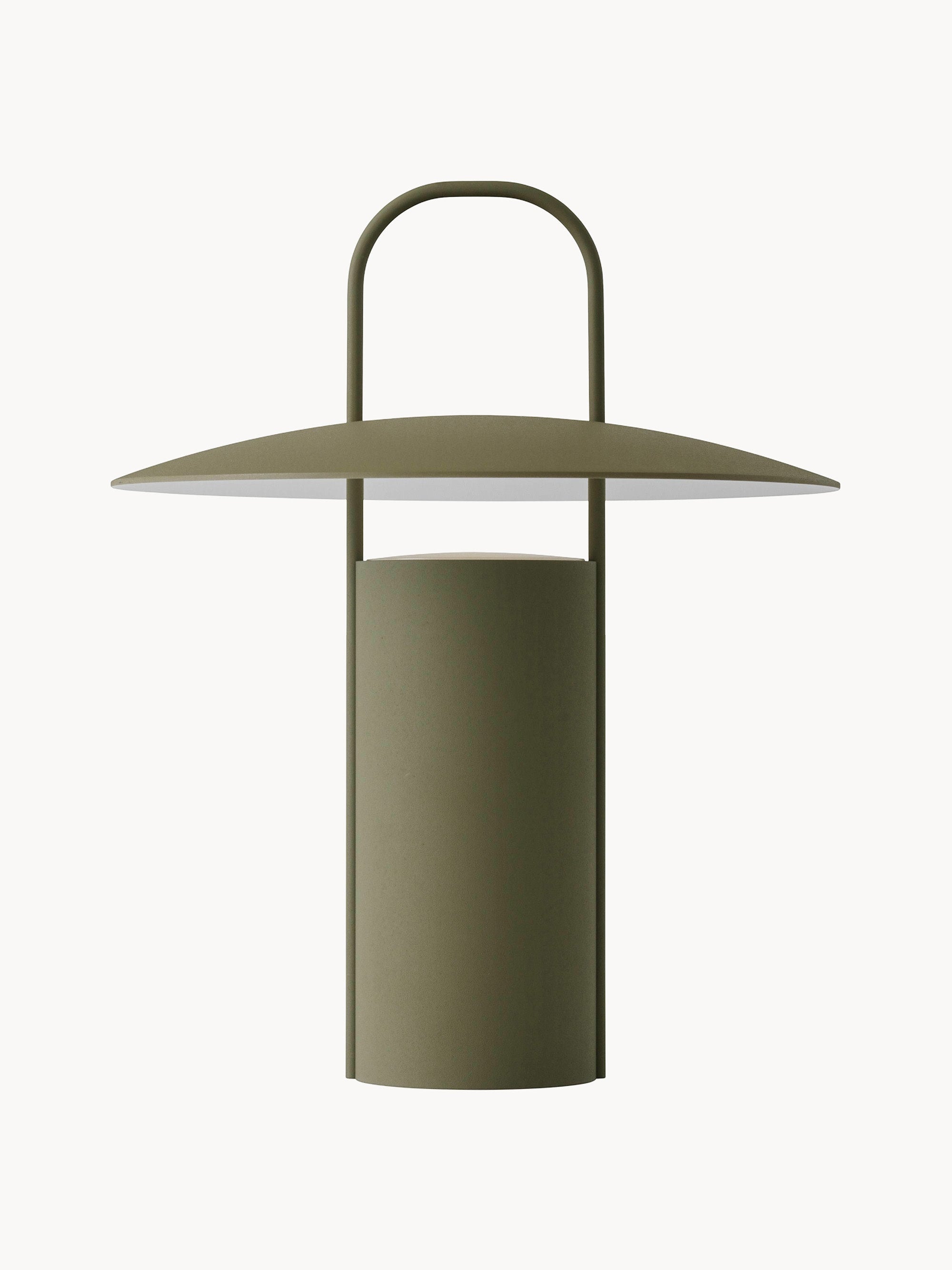 Lampe à poser LED avec port Haagen, intensité ajustable - Vert olive