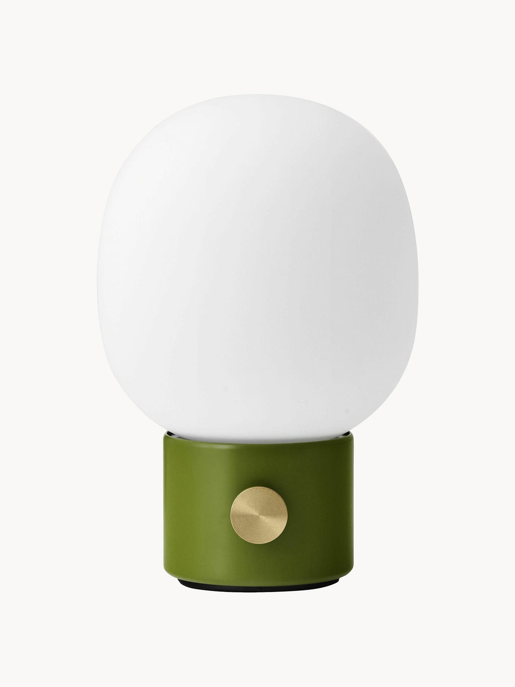 Lampe à poser avec port Hamish, intensité ajustable - Blanc, vert