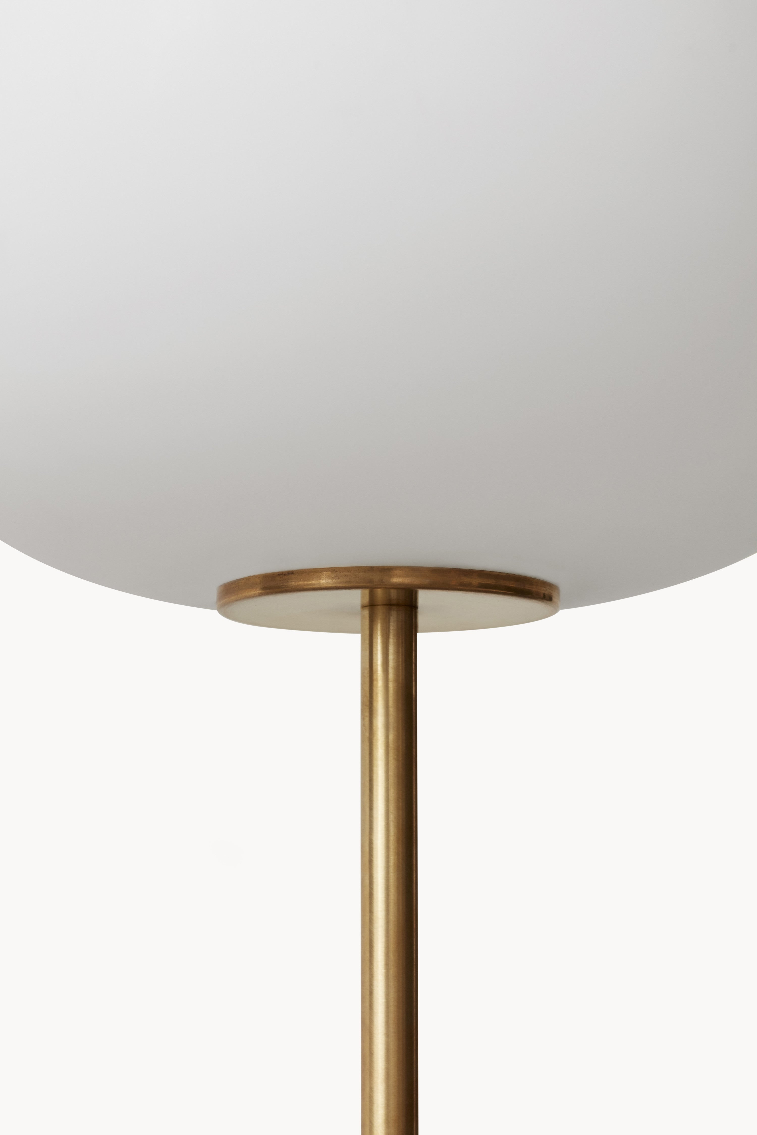 Lampadaire Hamish - Beige clair, laiton