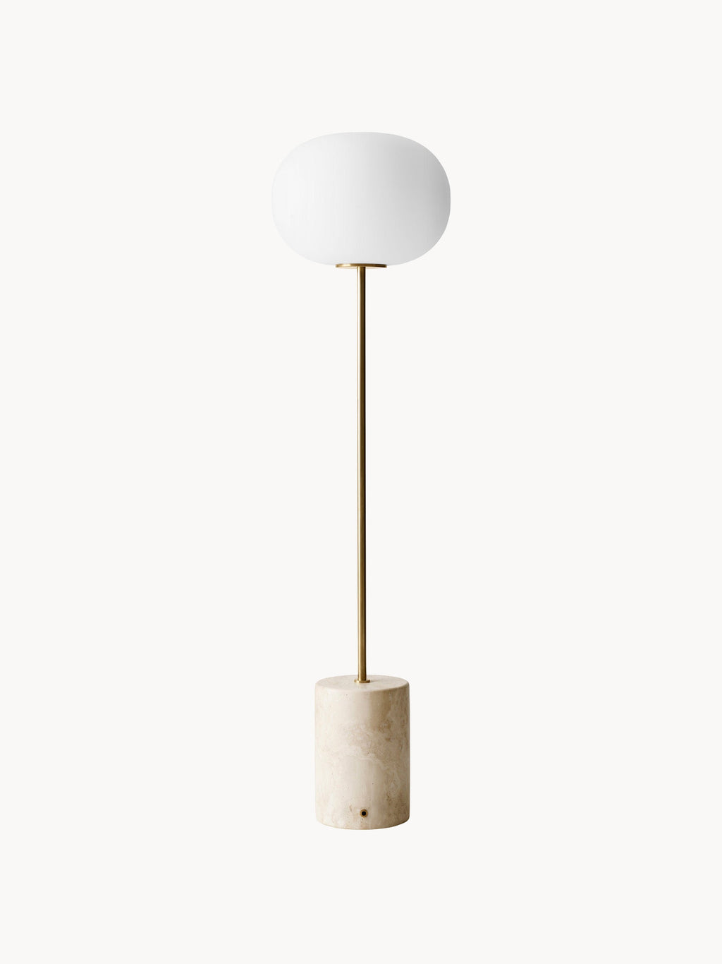 Lampadaire Hamish - Beige clair, laiton