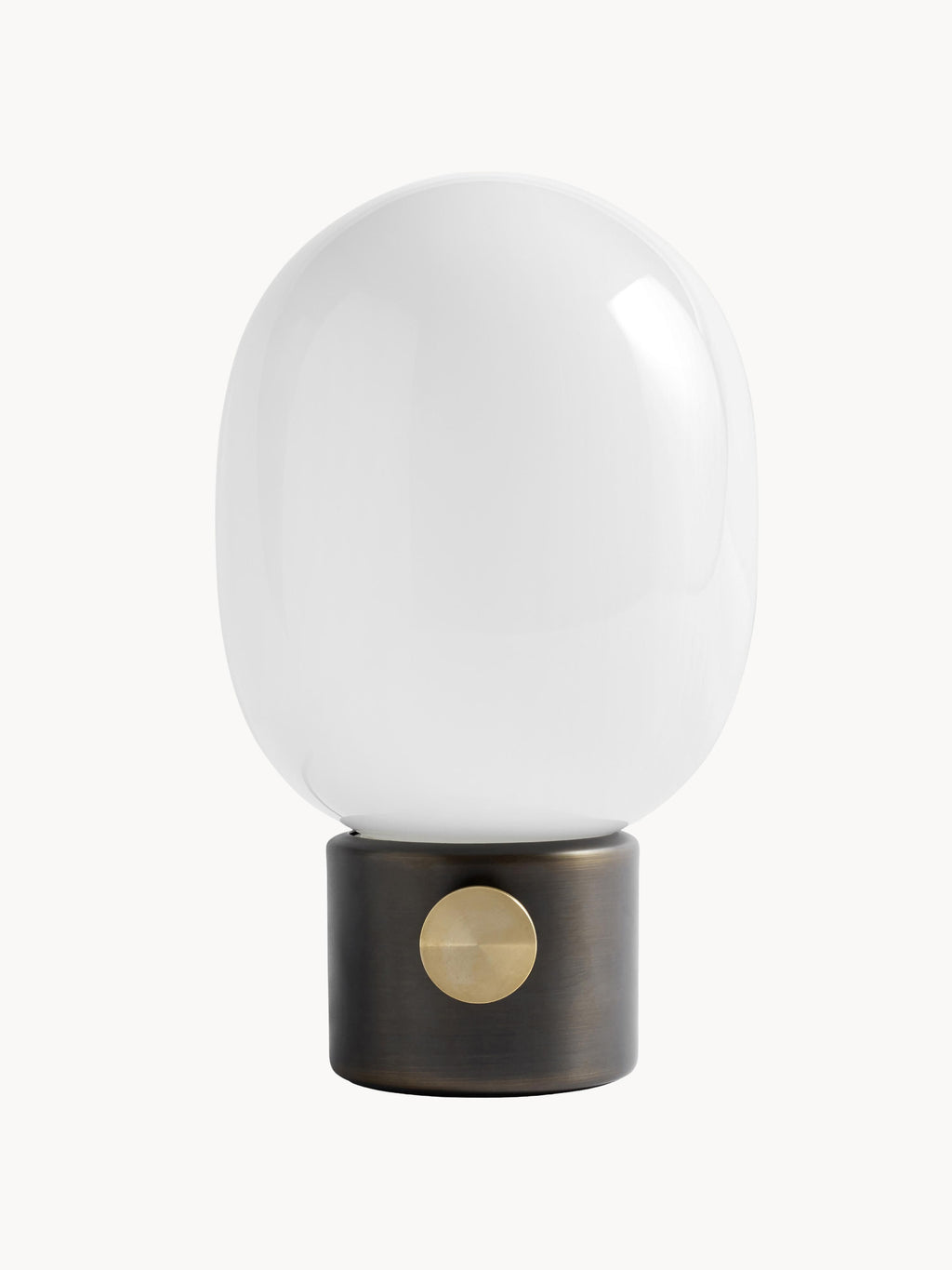 Lampe à poser avec port Hamish, intensité ajustable - Blanc, taupe, doré