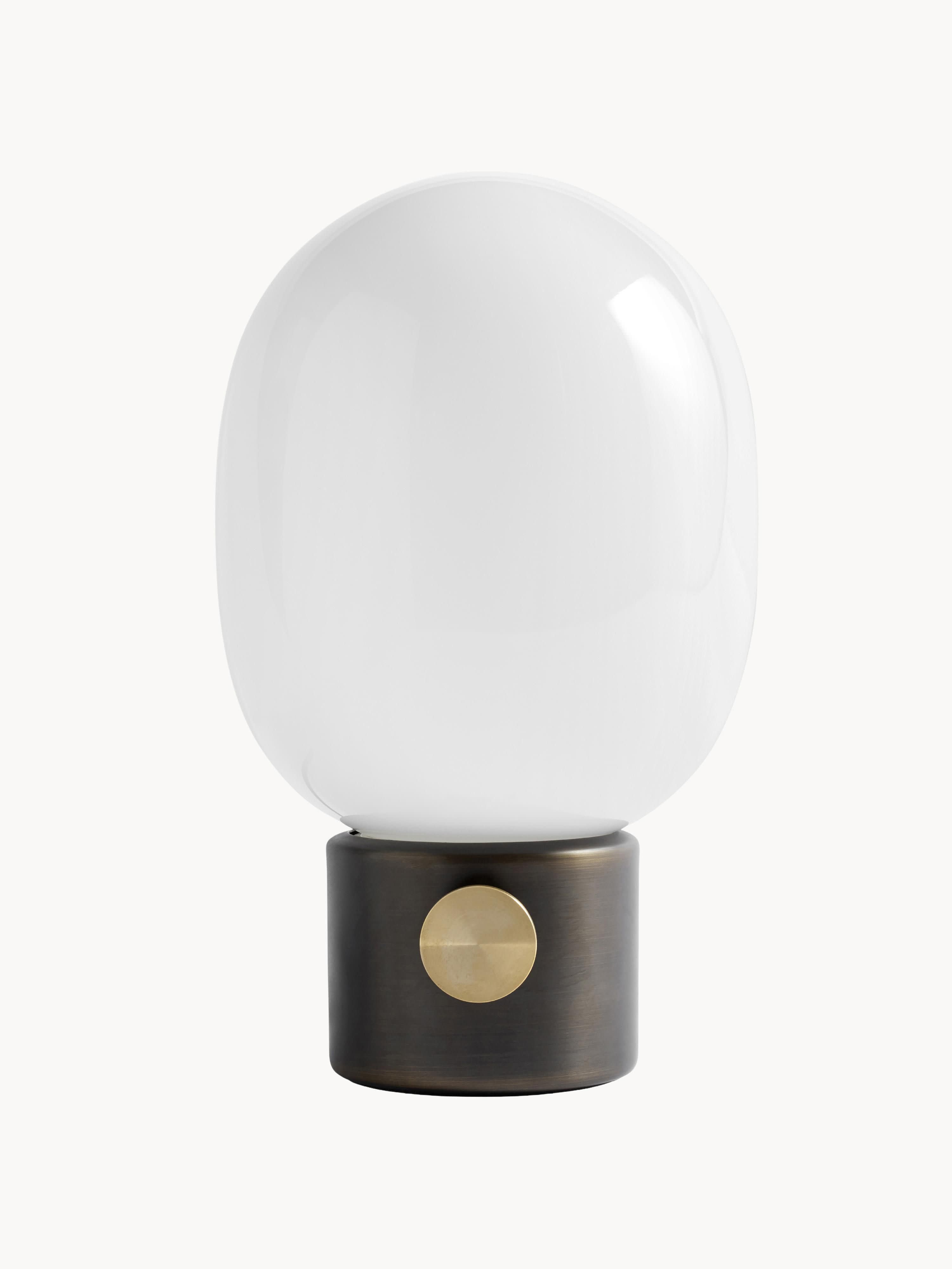 Lampe à poser avec port Hamish, intensité ajustable - Blanc, taupe, doré