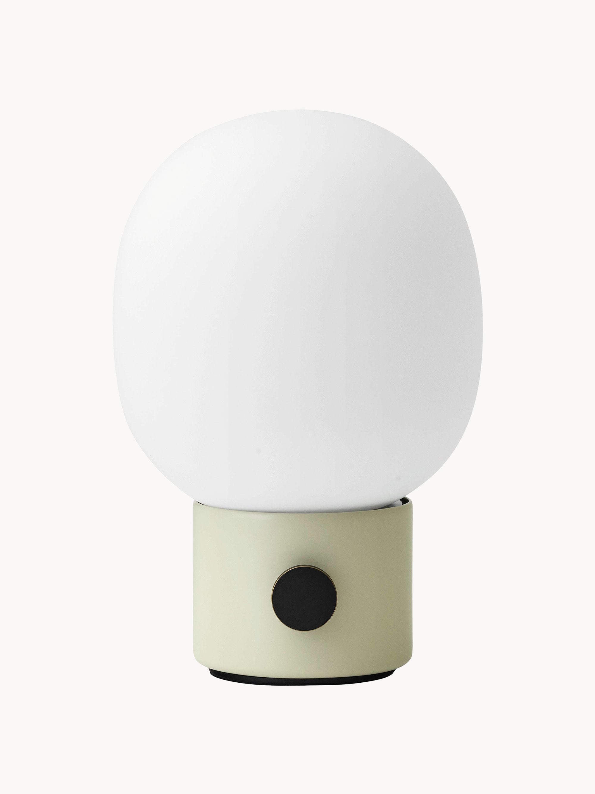Lampe à poser avec port Hamish, intensité ajustable - Blanc, beige