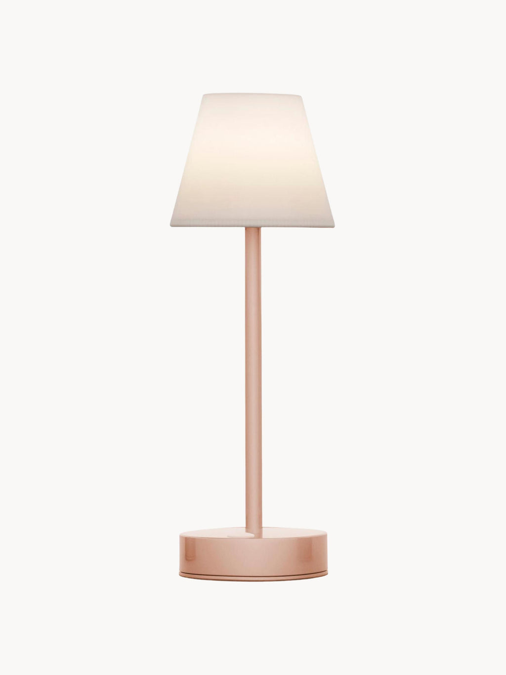 Lampe d'extérieur LED mobile avec fonction tactile Brodde, intensité ajustable - Blanc, rose