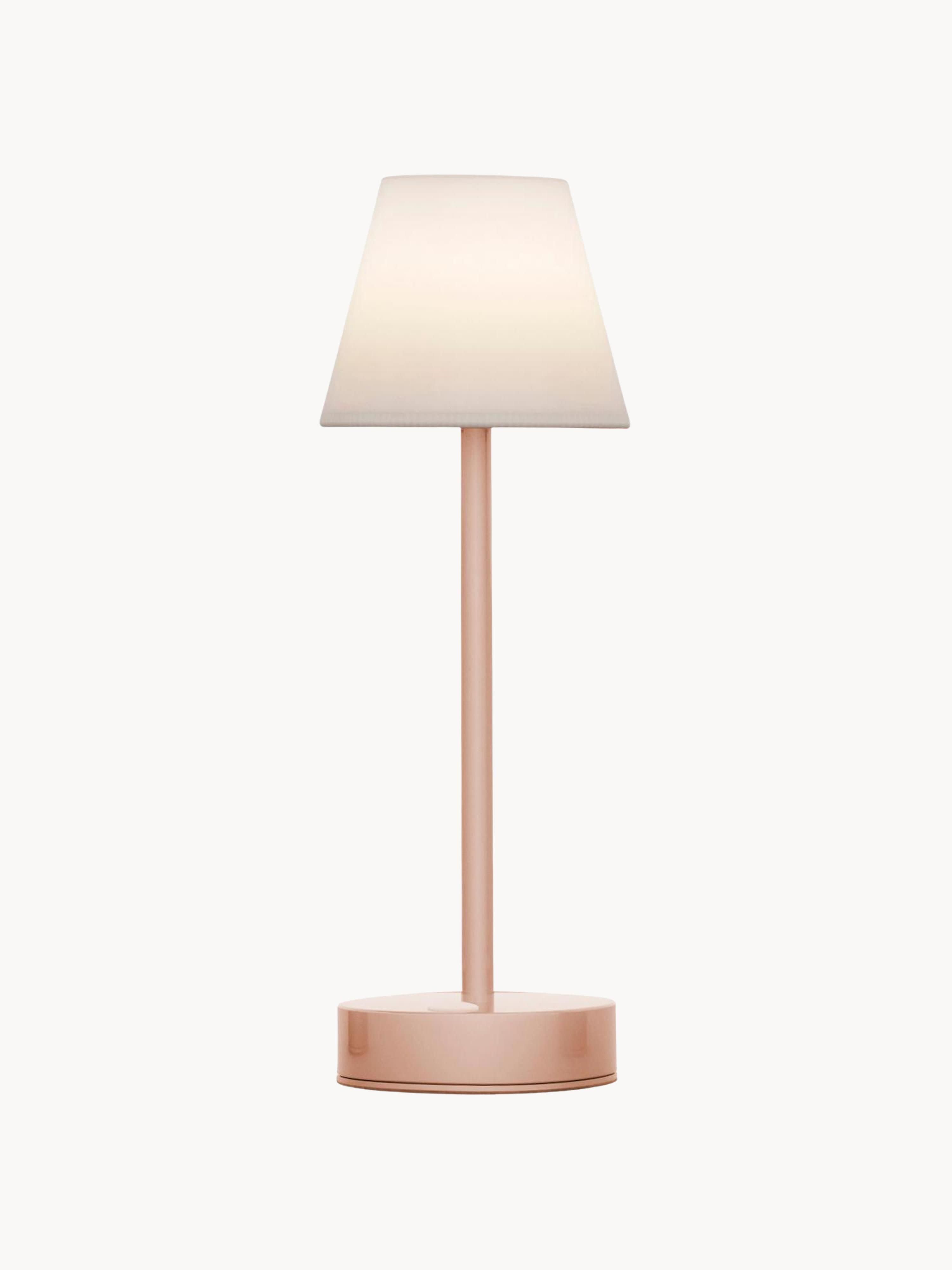 Lampe d'extérieur LED mobile avec fonction tactile Brodde, intensité ajustable - Blanc, rose