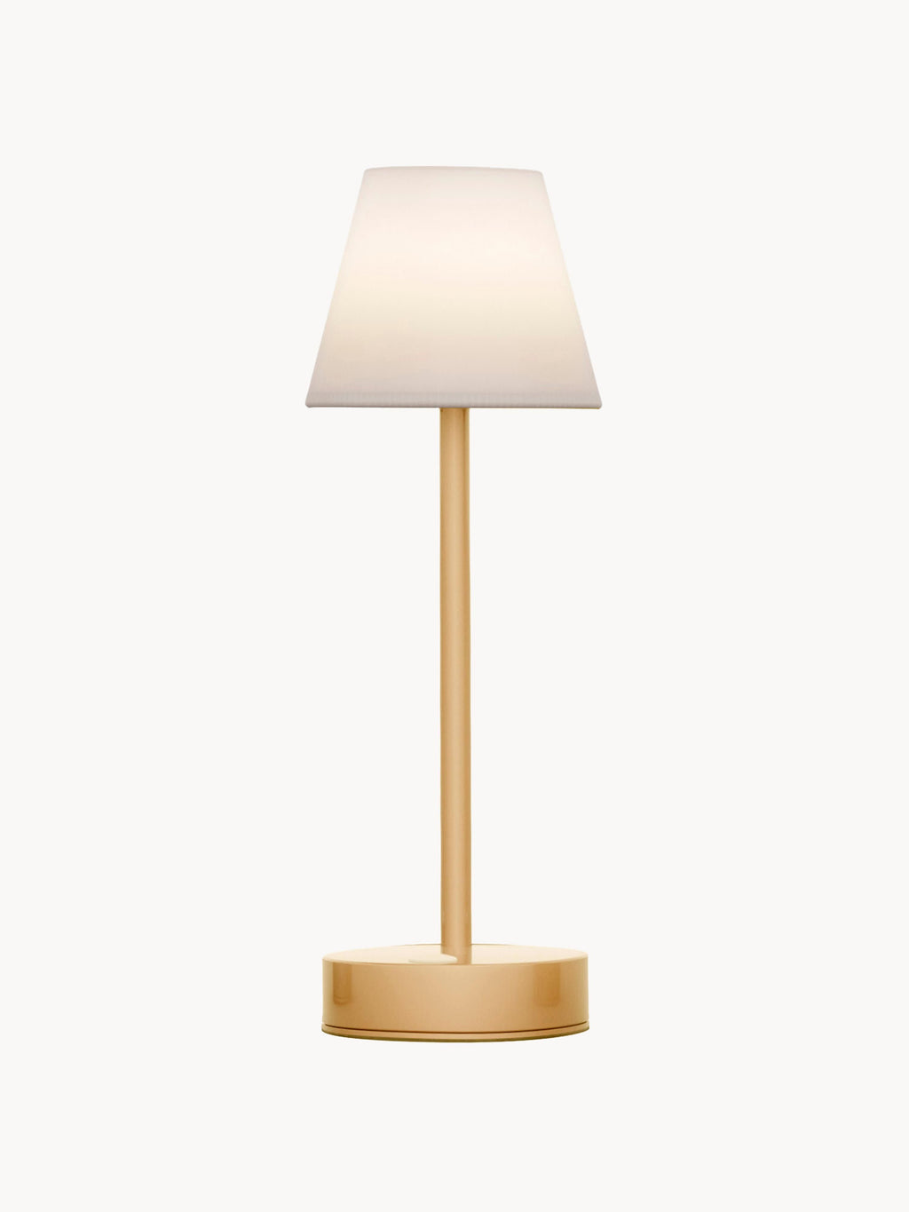 Lampe d'extérieur LED mobile avec fonction tactile Brodde, intensité ajustable - Blanc, doré