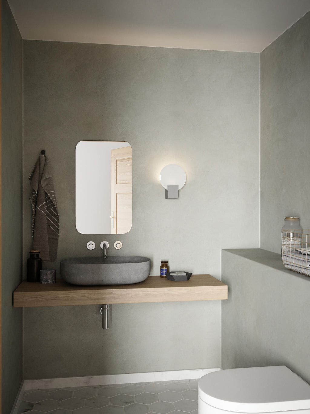 Applique murale LED Ulrik, intensité ajustable - Blanc