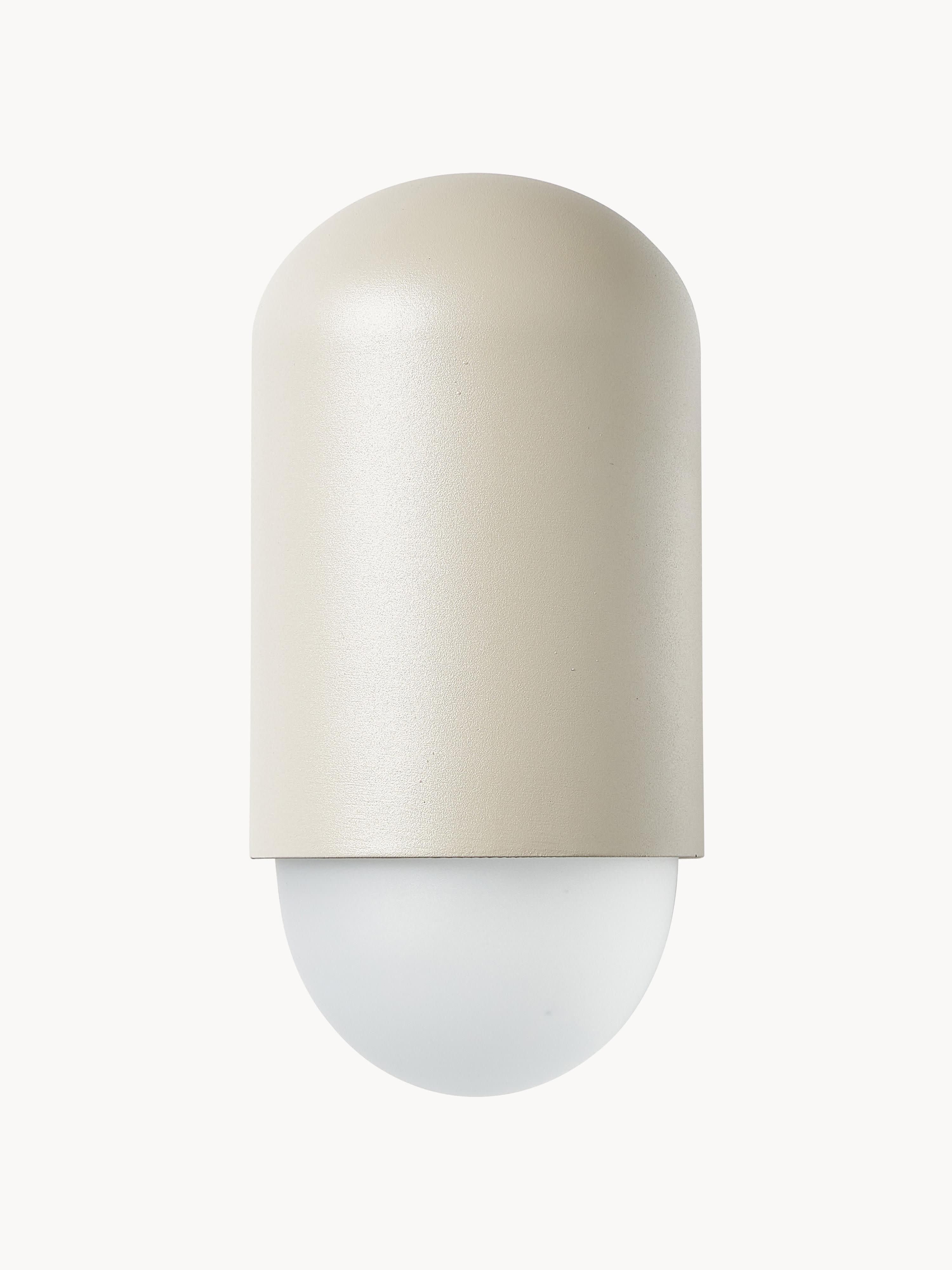 Applique murale d'extérieur Zoltan - Corps de lampe : beige
Abat-jour : transparent