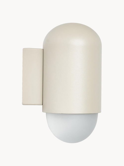 Applique murale d'extérieur Zoltan - Corps de lampe : beige
Abat-jour : transparent