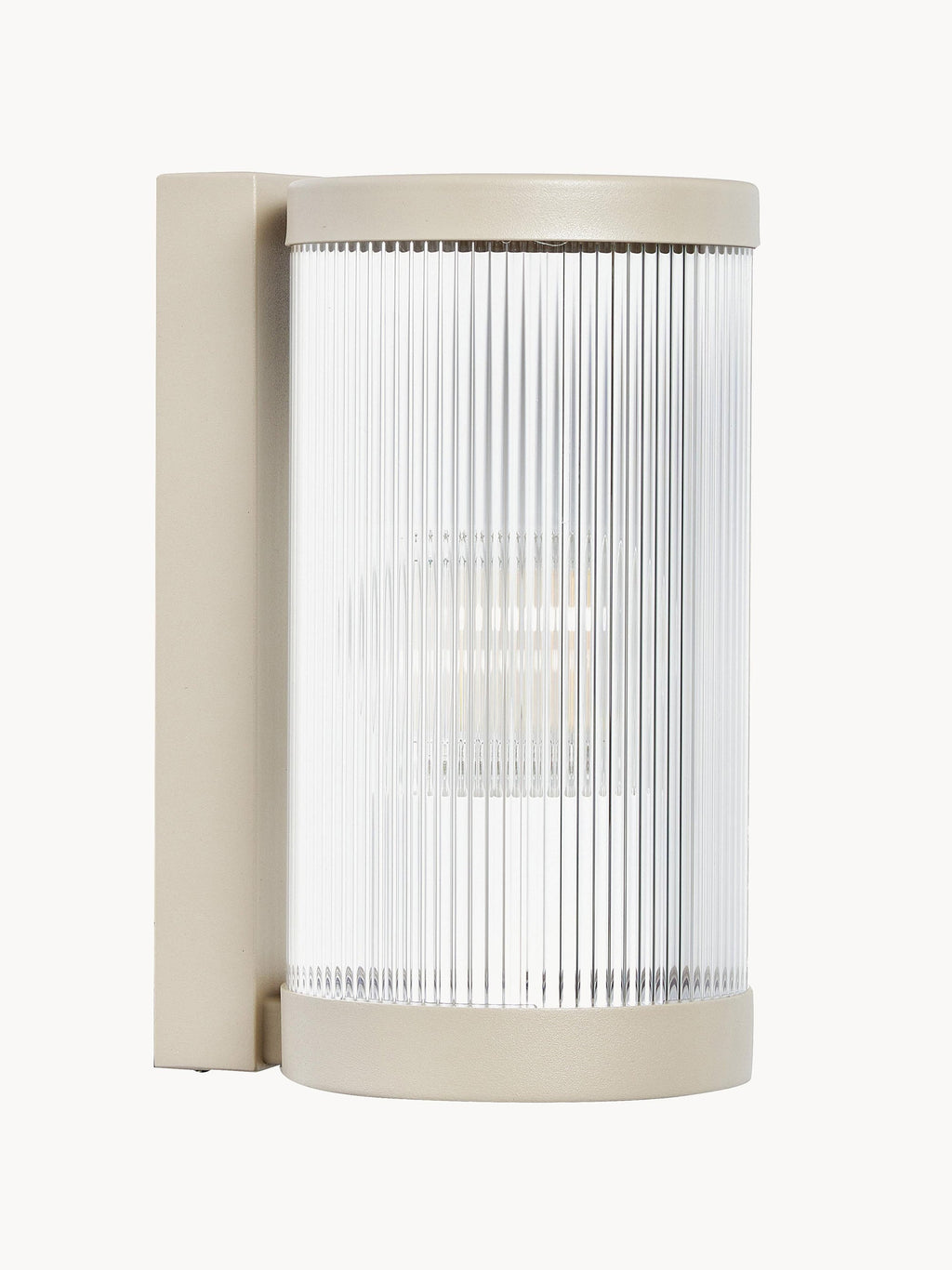 Applique murale d'extérieur Reino - Corps de lampe : beige
Abat-jour : transparent