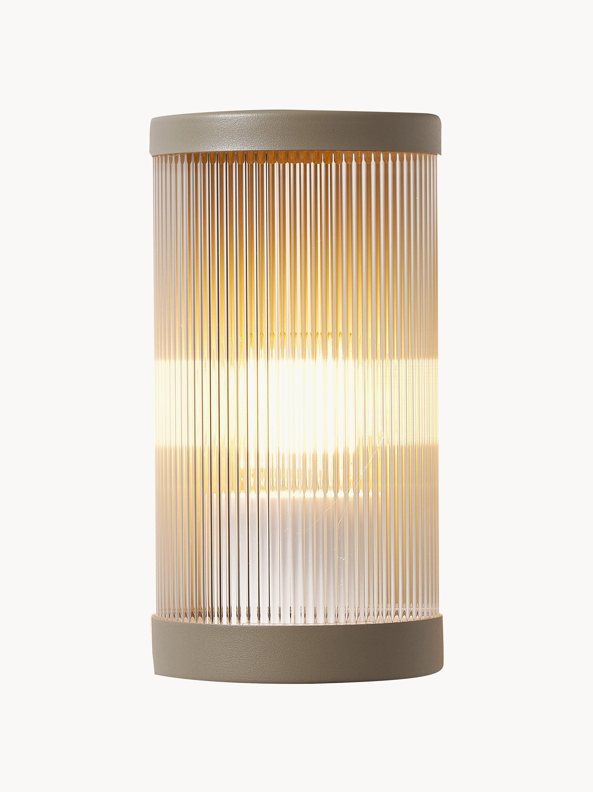 Applique murale d'extérieur Reino - Corps de lampe : beige
Abat-jour : transparent