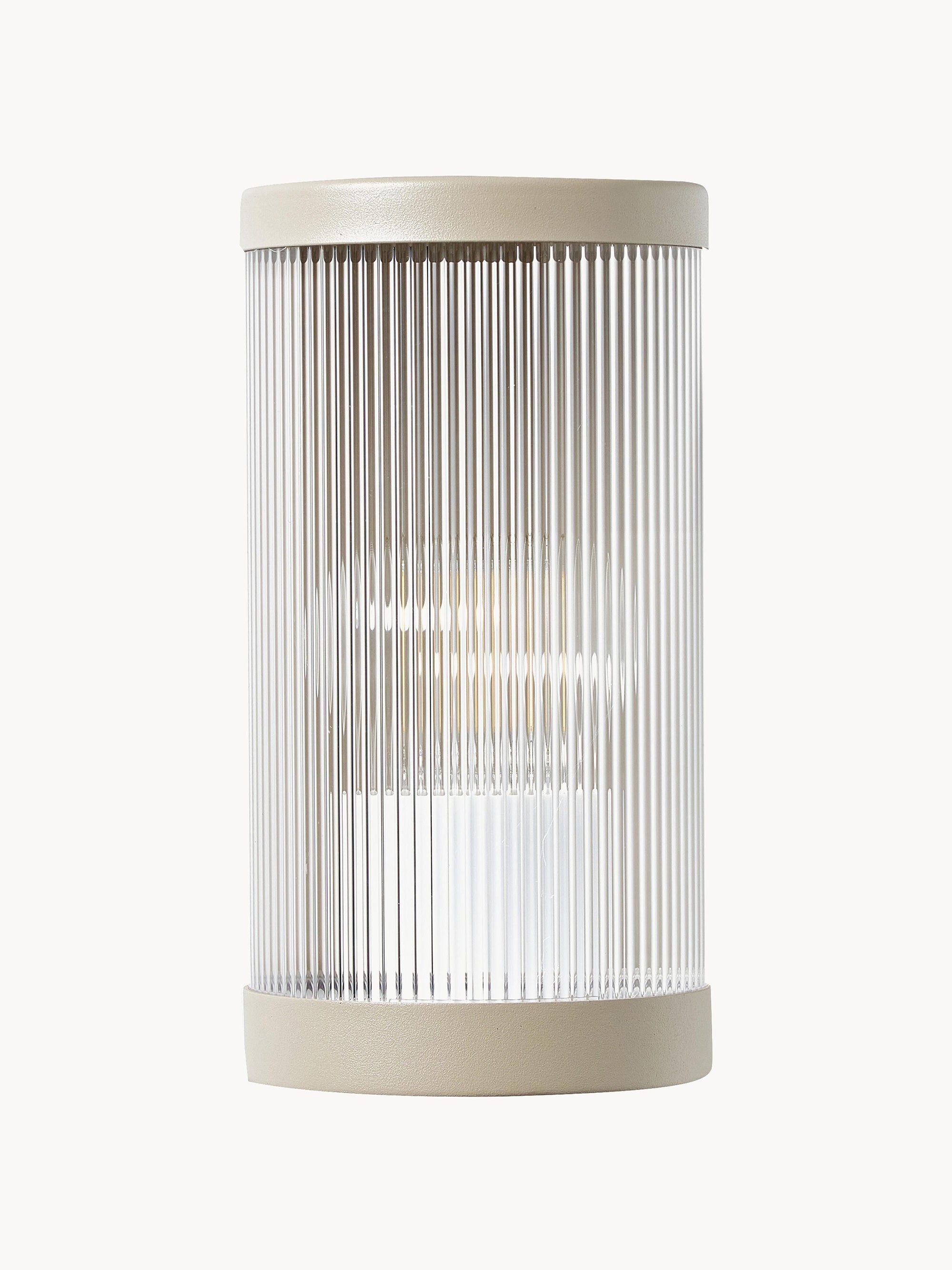 Applique murale d'extérieur Reino - Corps de lampe : beige
Abat-jour : transparent