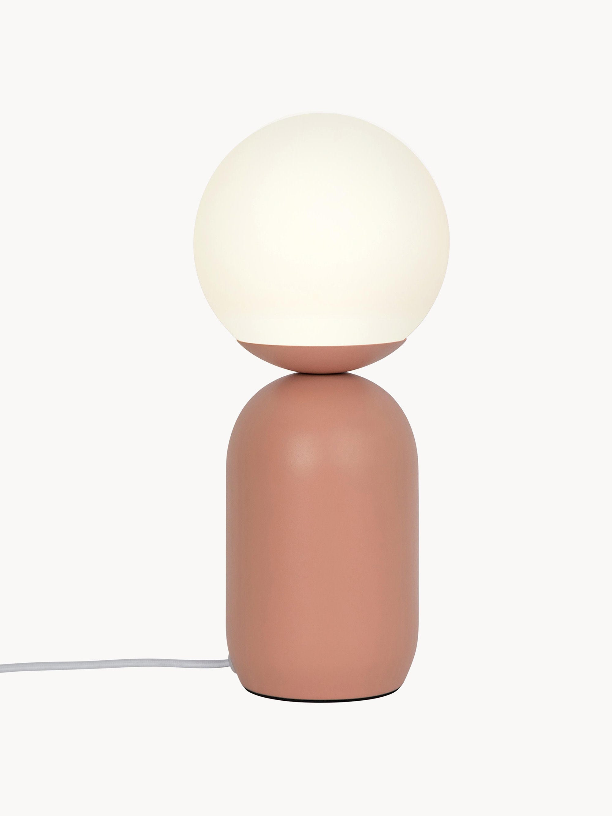 Petite lampe à poser Blade - Blanc, terracotta
