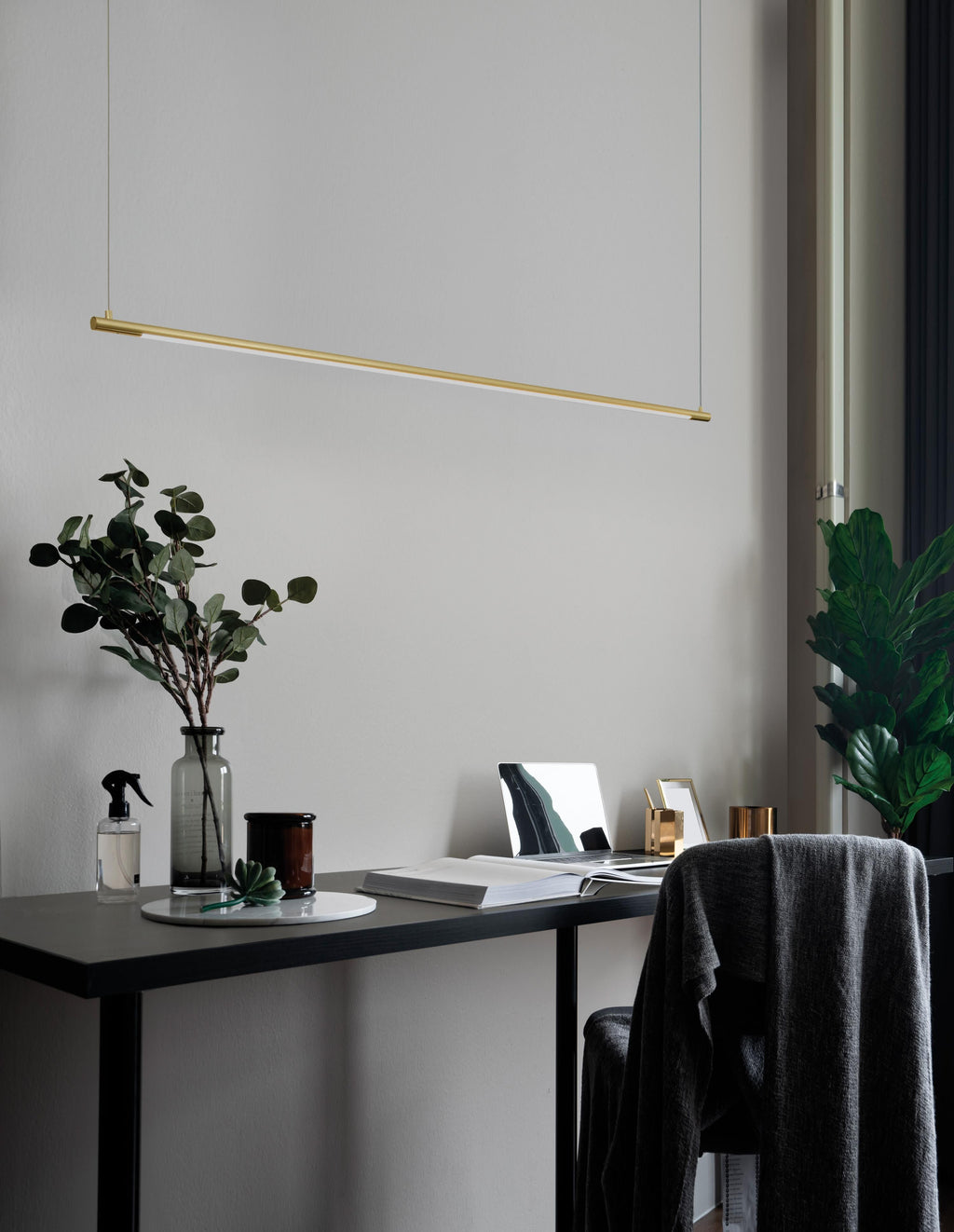 Grande suspension LED Jenni - Doré