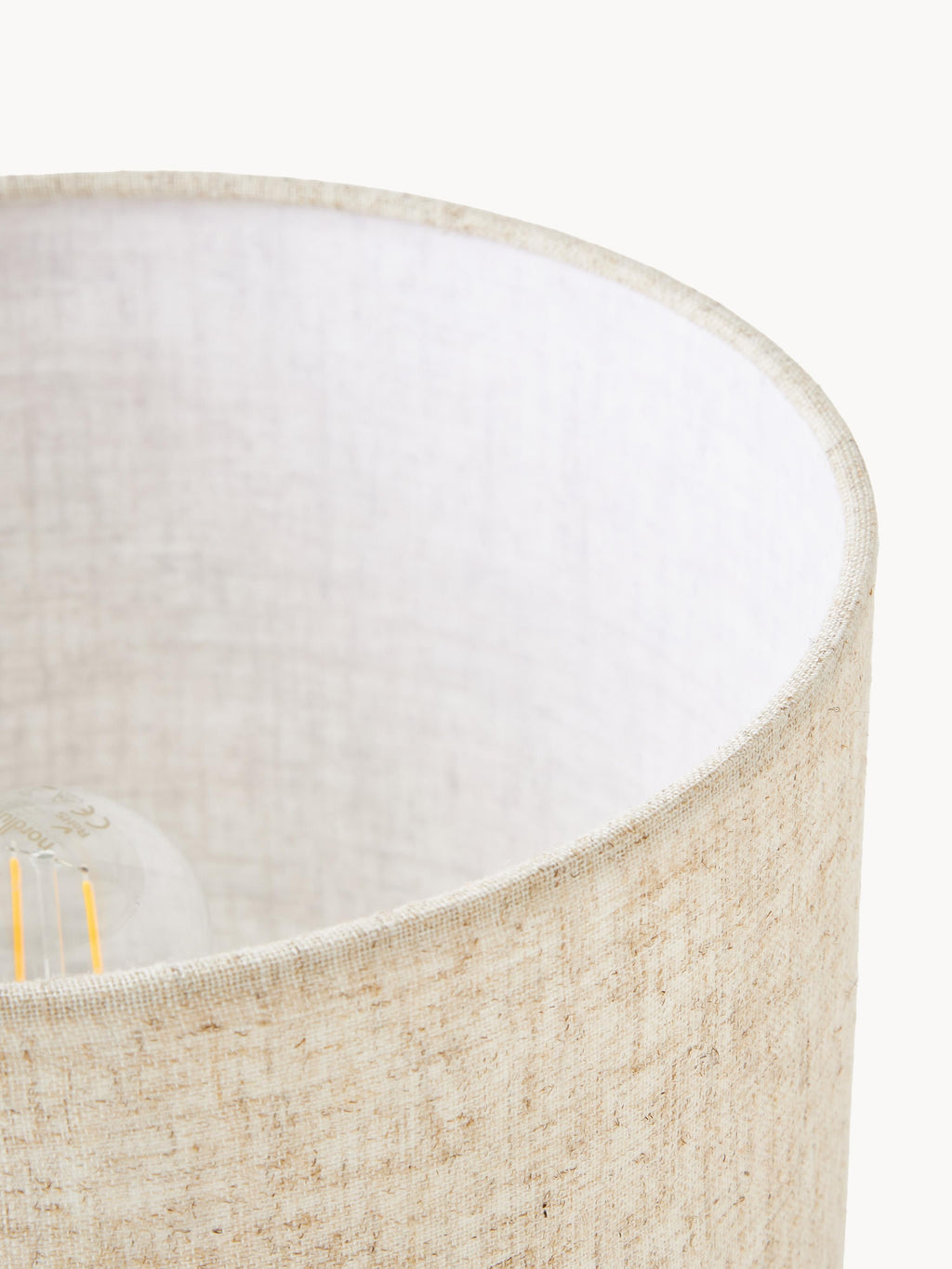 Lampe à poser avec socle en béton Forest - Blanc crème, beige