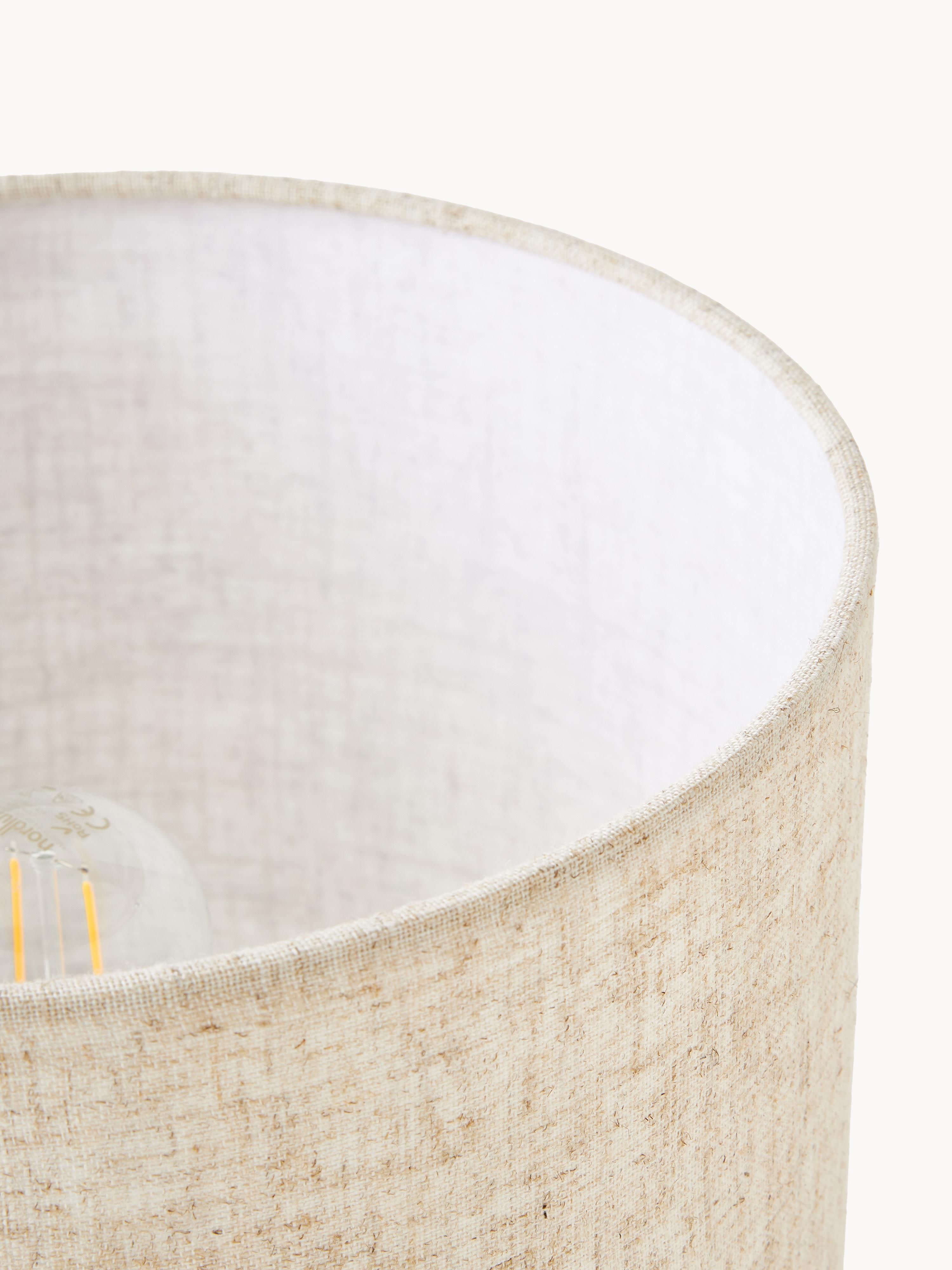 Lampe à poser avec socle en béton Forest - Blanc crème, beige