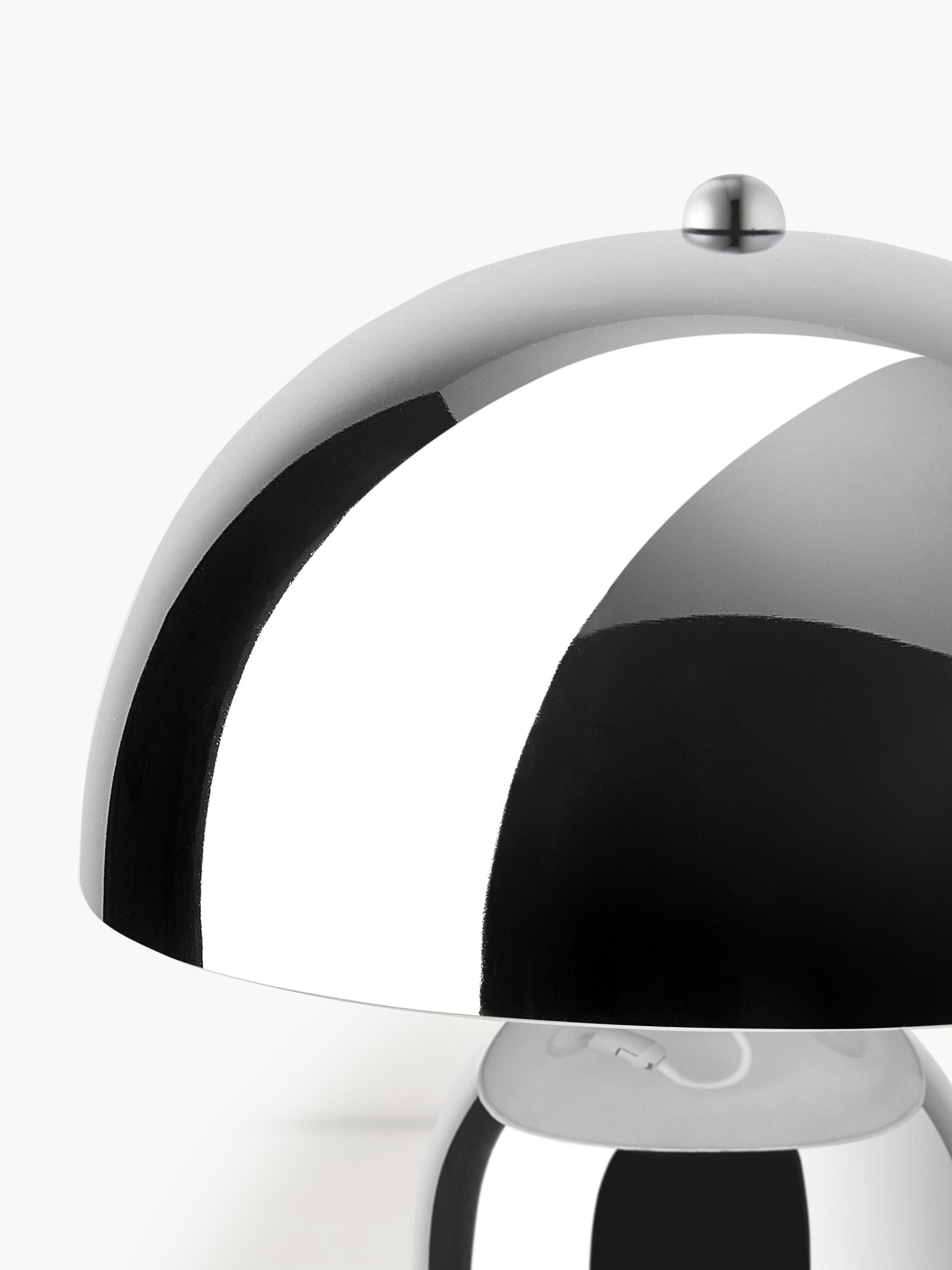 Lampe à poser rétro Elmo - Argenté, haute brillance