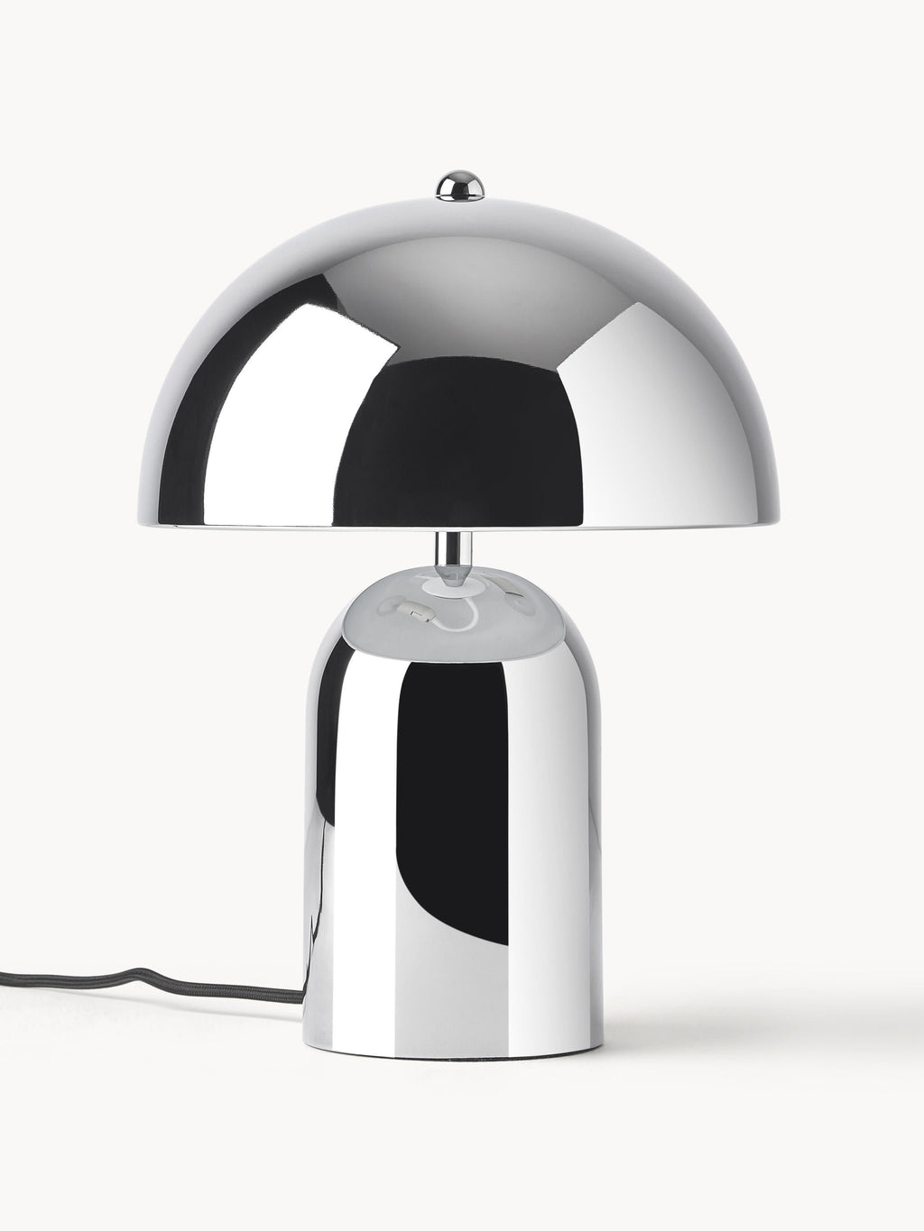 Lampe à poser rétro Elmo - Argenté, haute brillance