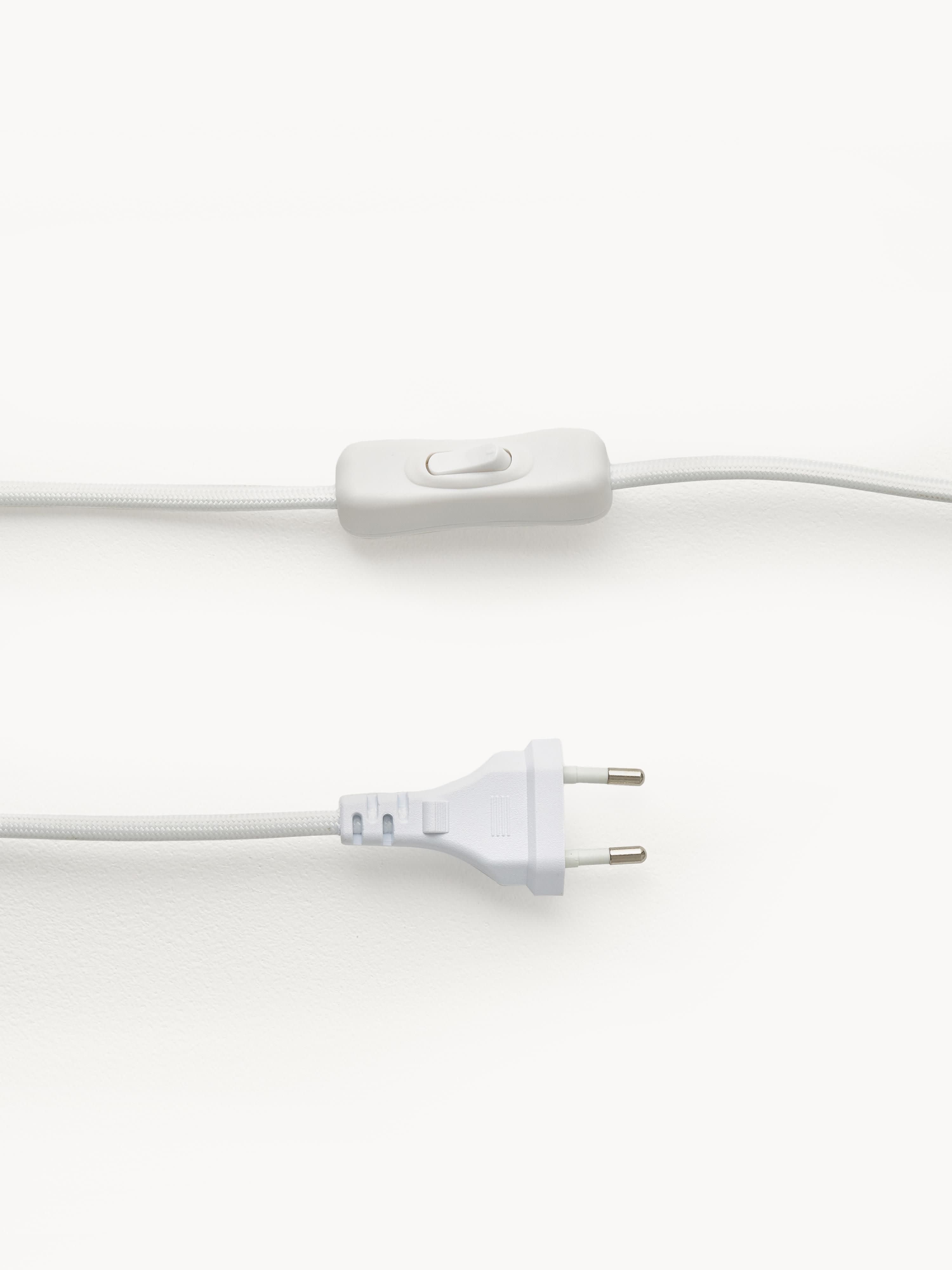 Grande lampe à poser avec pied en béton Dadi - Beige clair