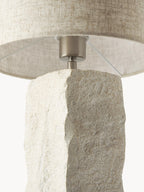 Grande lampe à poser avec pied en béton Dadi - Beige clair