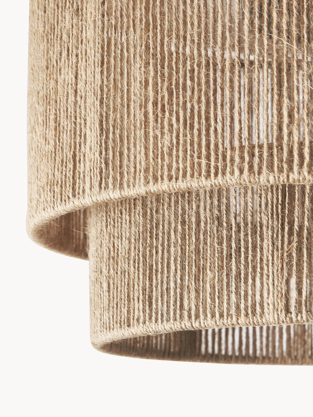 Plafonnier en jute James - Brun clair