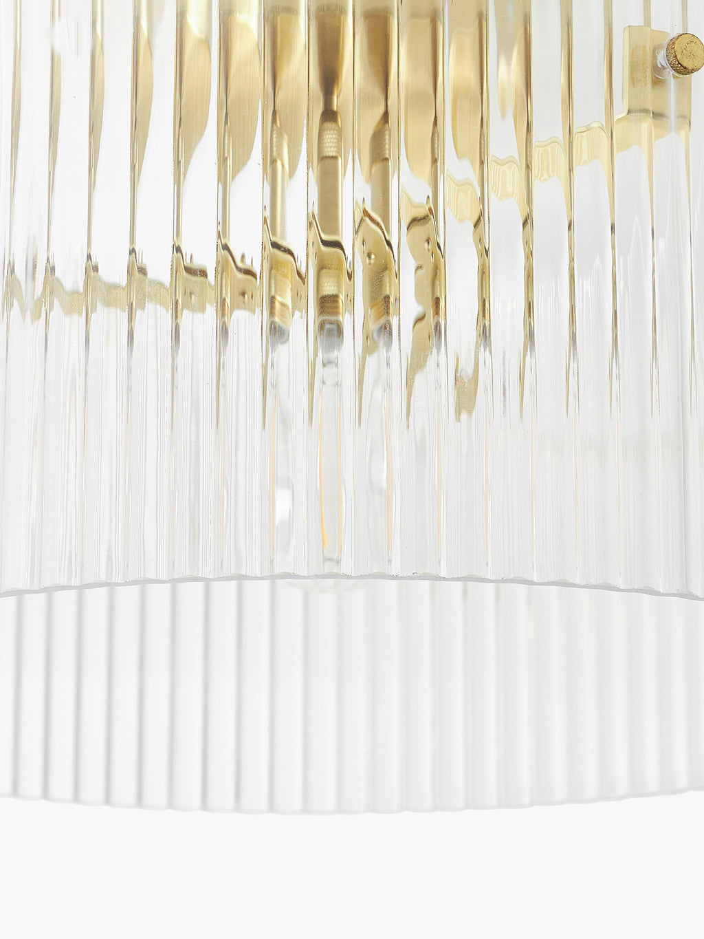 Plafonnier en verre Arnlaug - Doré, transparent