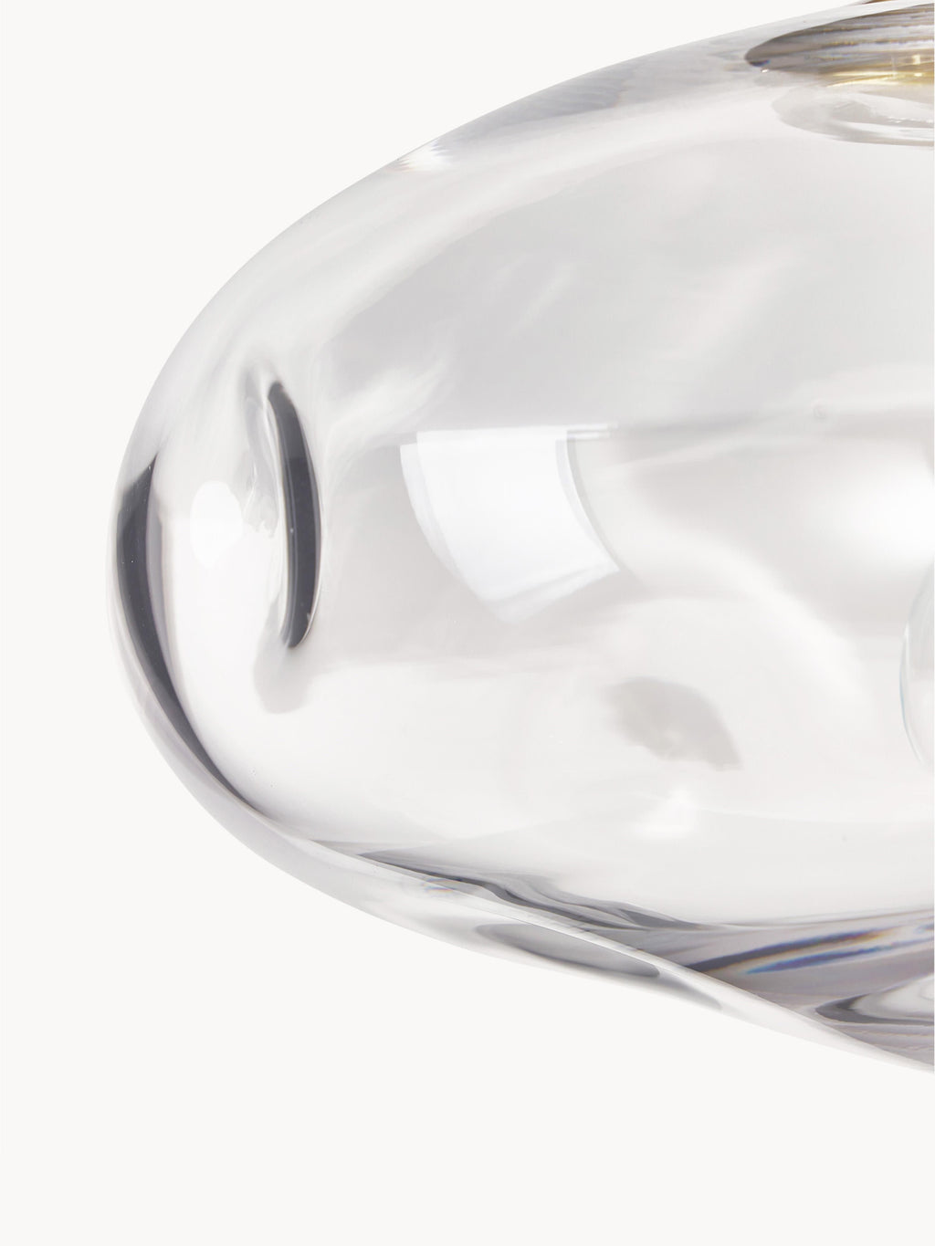 Plafonnier en verre Kol - Transparent, doré